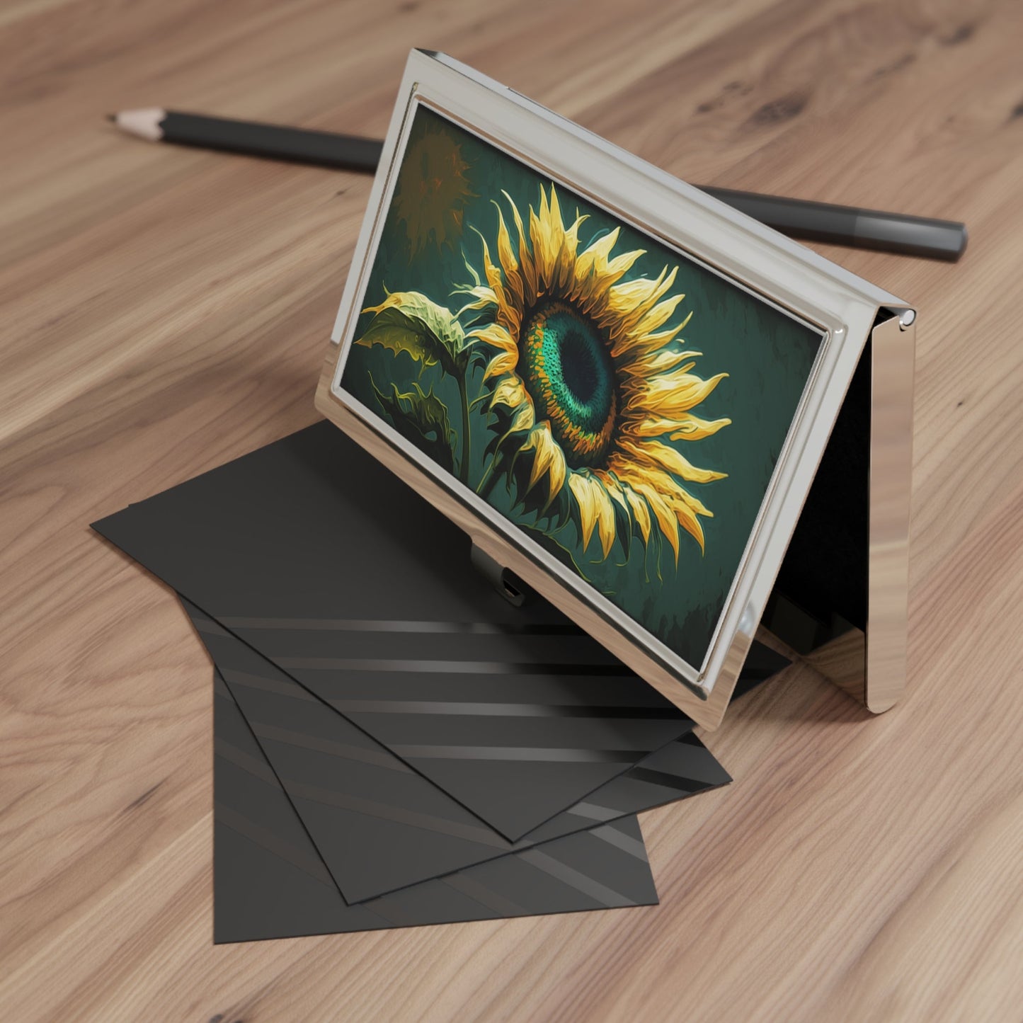 Sunflower Business Card Holder