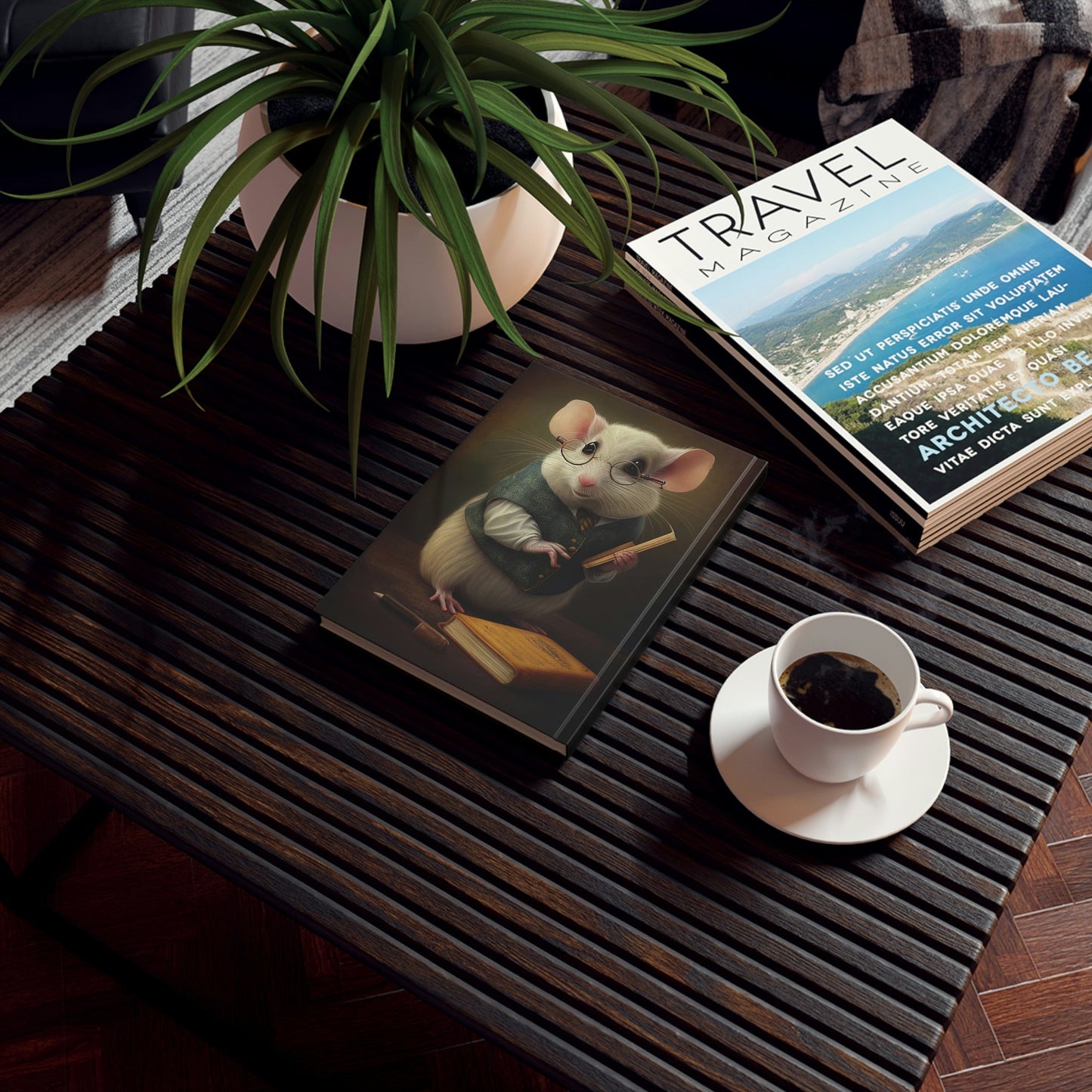 Teacher Mouse Hard Backed Journal