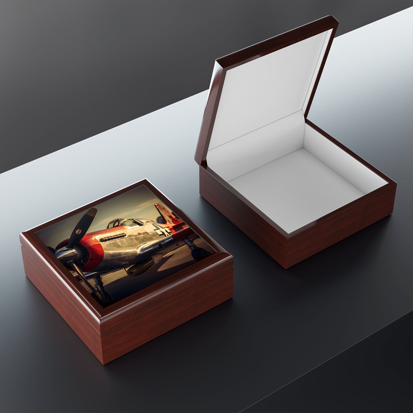 The North American P-51 Mustang Jewelry Keepsake Box