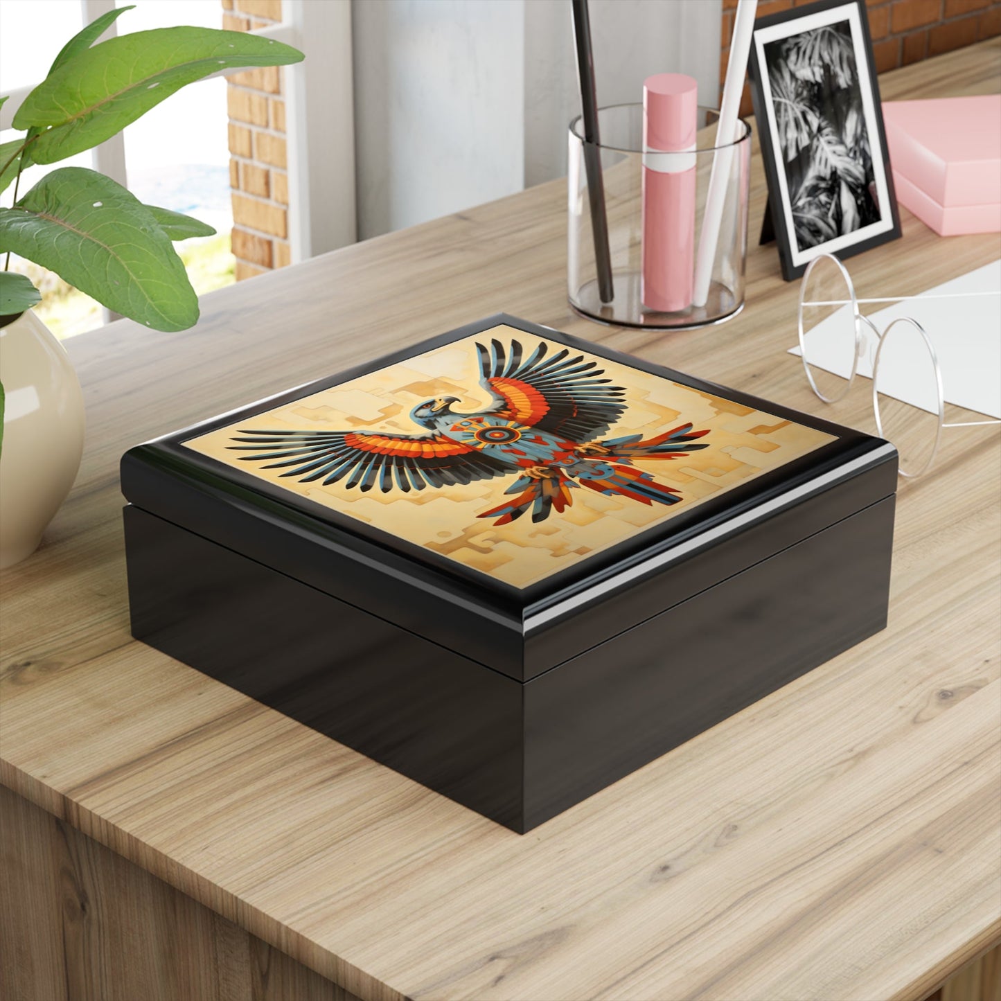 Thunderbird Jewelry Keepsake Trinkets Box
