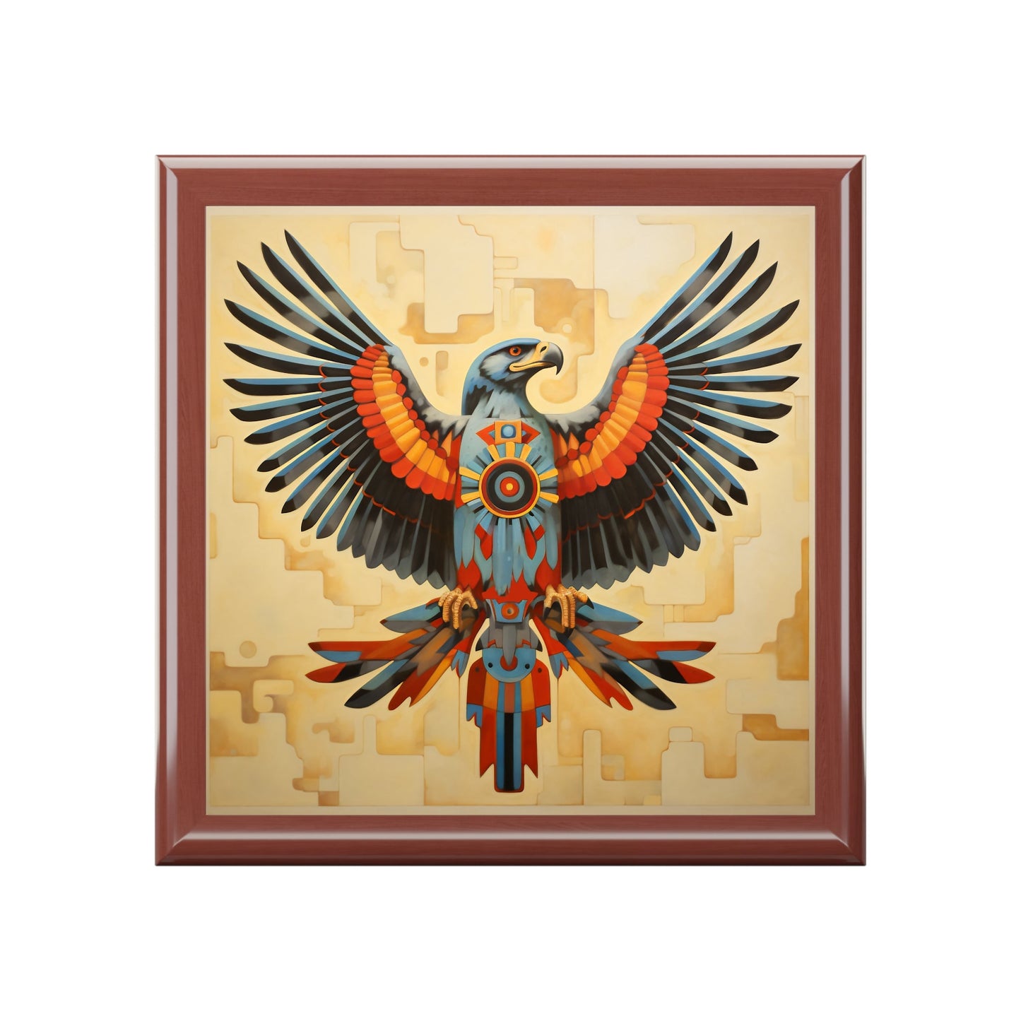 Thunderbird Jewelry Keepsake Trinkets Box