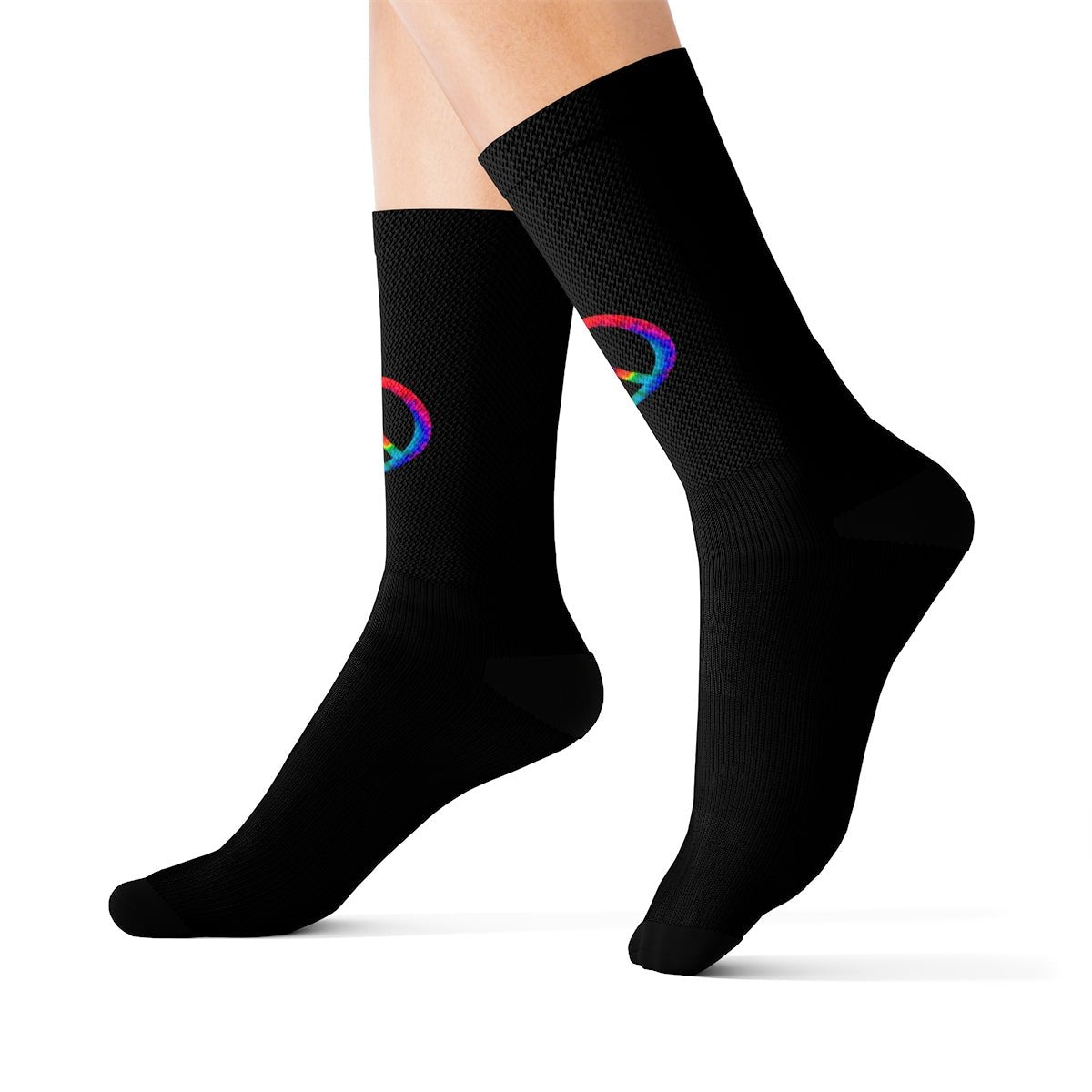 Tie Dye Peace Sign Socks | Tie Dye Peace Sign Sox