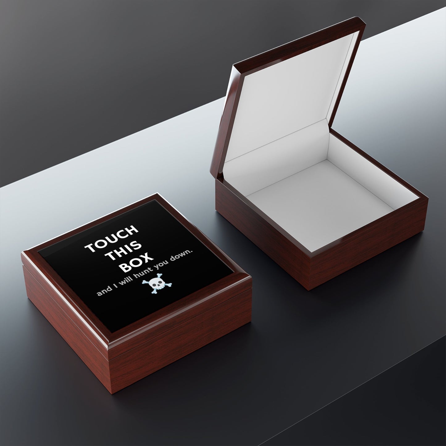 Touch This Box and I will hunt you down. Box. Mementos. Souvenirs. Favorite Things.
