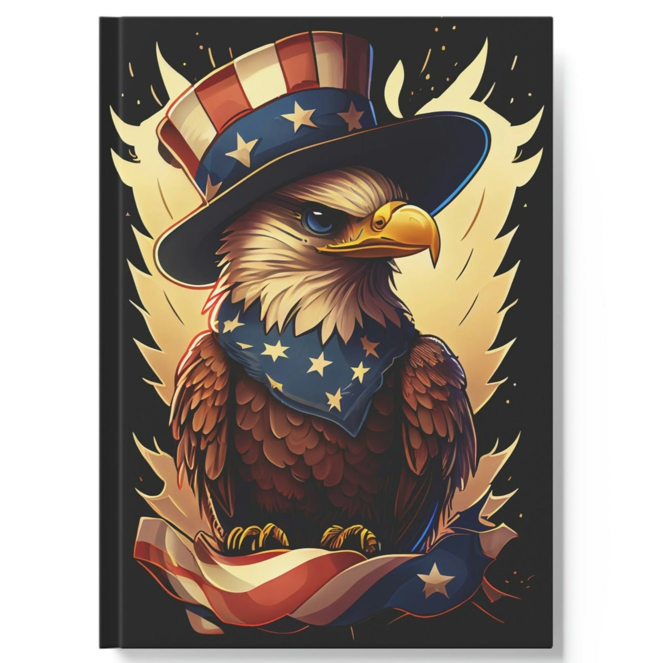 Uncle Sam Bald Eagle Hard Backed Journal
