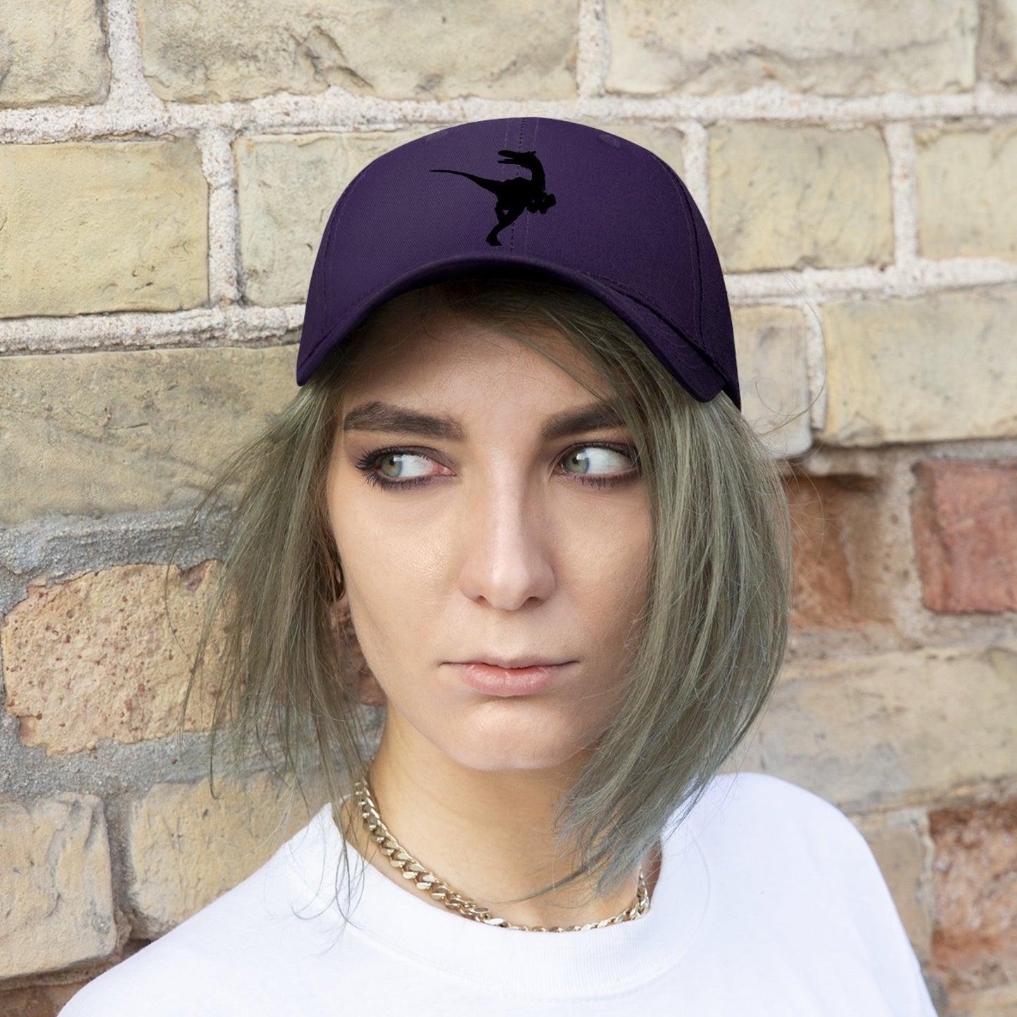 Velociraptor Twill Hat | Paleontologist Gift for Dinosaur Lovers