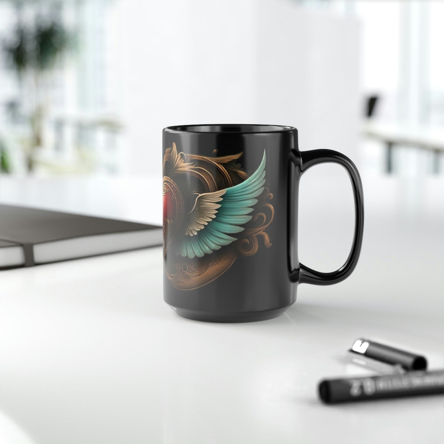 Victorian Heart - 15 oz Coffee Mug