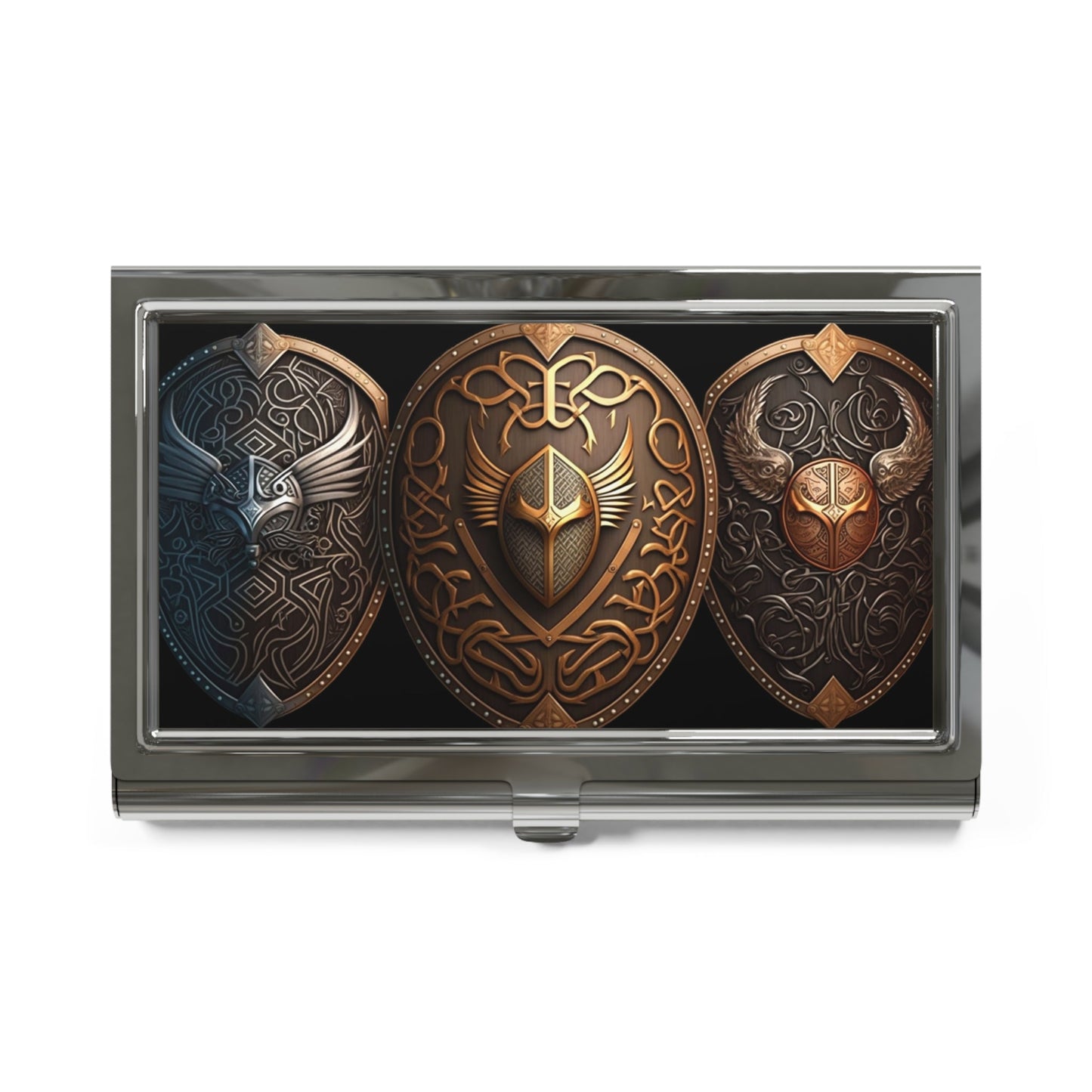 Viking Shields Business Card Holder