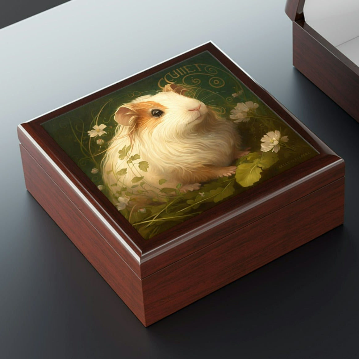 Vintage Guinea Pig Jewelry Box