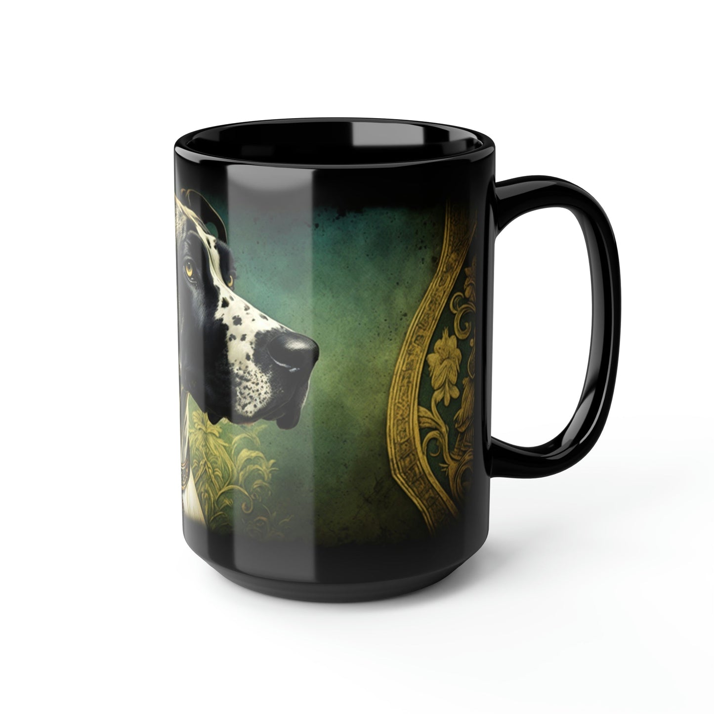Vintage Victorian Great Dane Portrait - 15 oz Coffee Mug