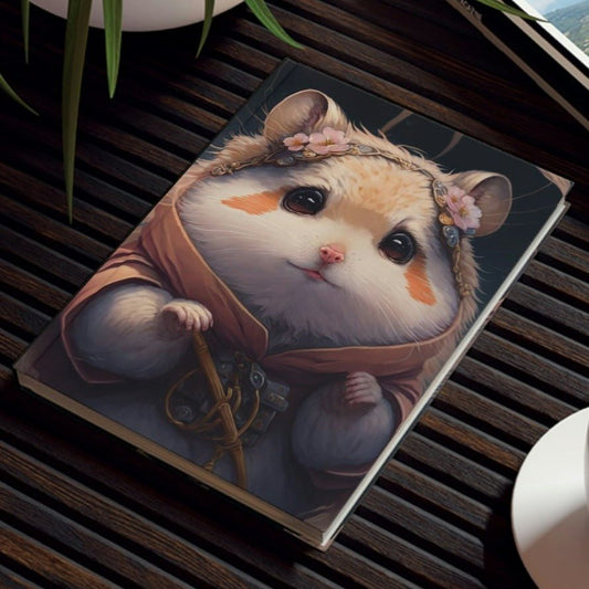 Visiting Hamster Hard Backed Journal