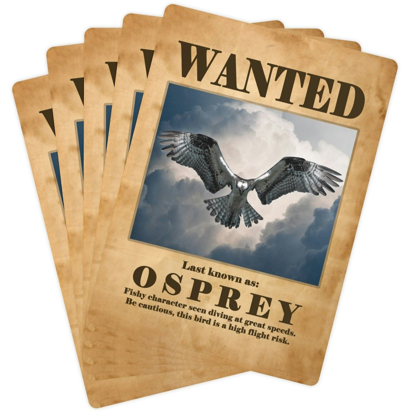 Wanted: Osprey Poker Playing Cards
