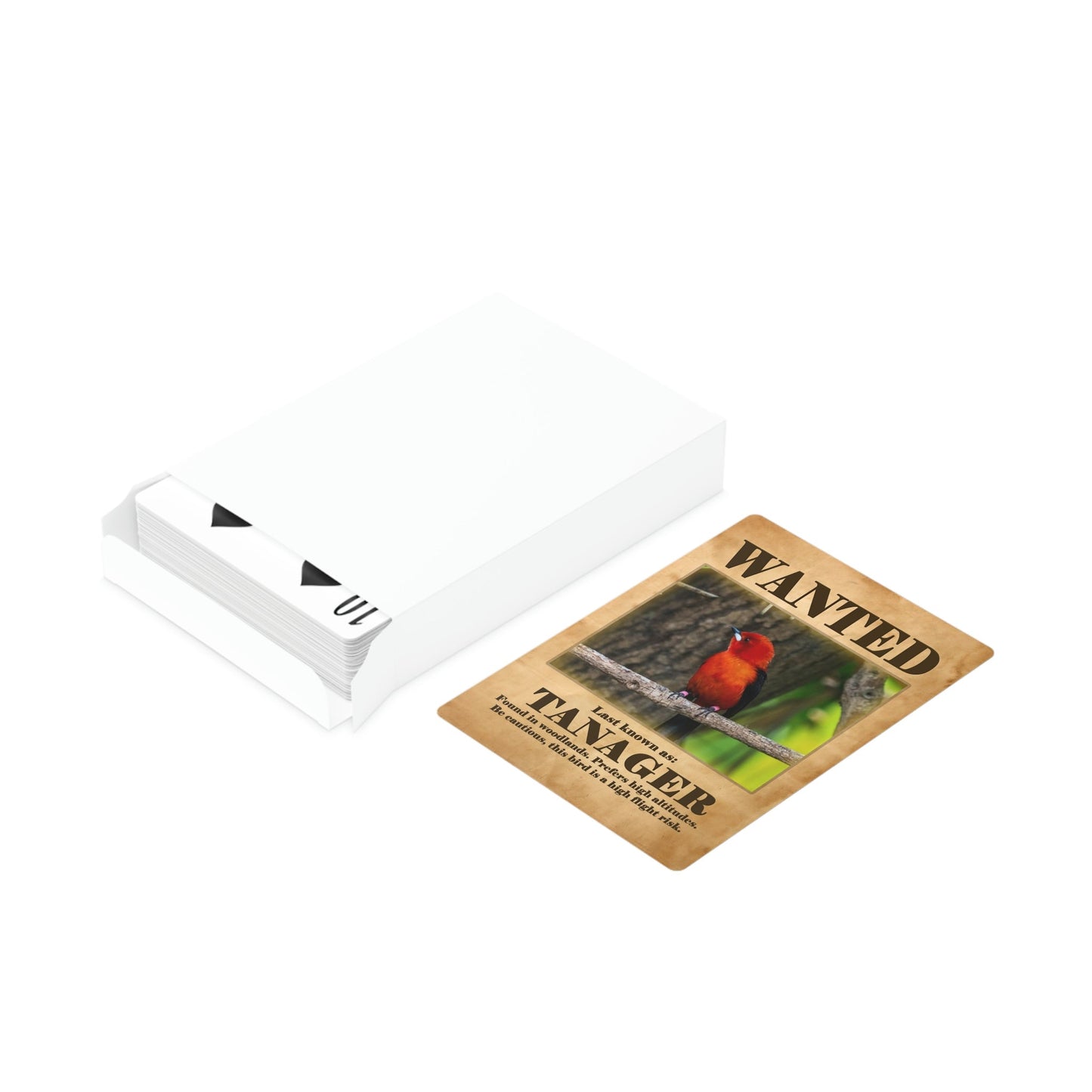 Wanted: Tanager Poker Playing Cards