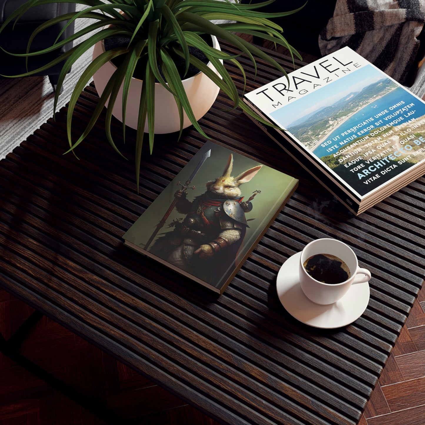 Warrior Bunny Hard Backed Journal