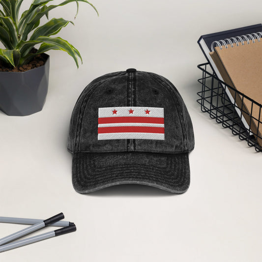 Washington Flag Vintage Cotton Twill Cap
