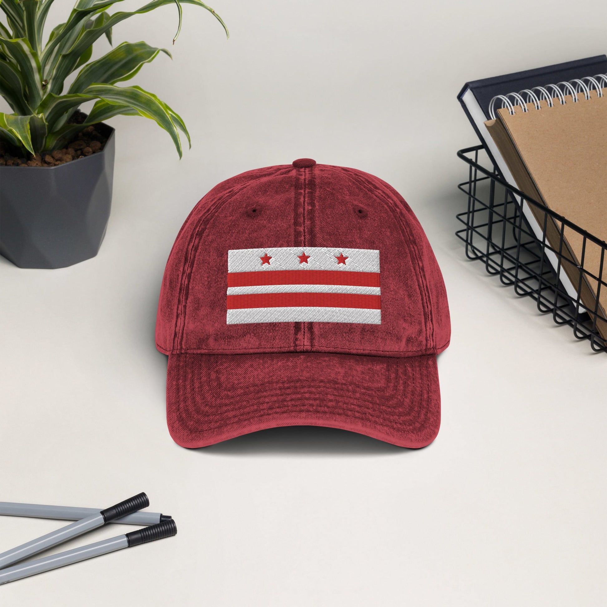 Washington Flag Vintage Cotton Twill Cap