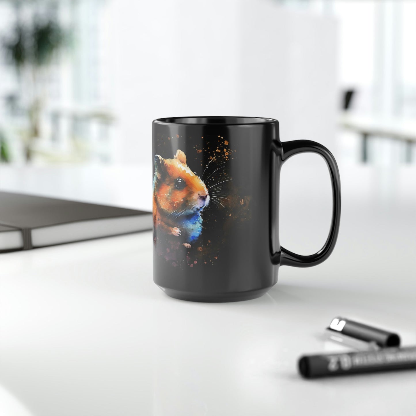Watercolor Hamster Sisters 15 oz Coffee Mug Gift