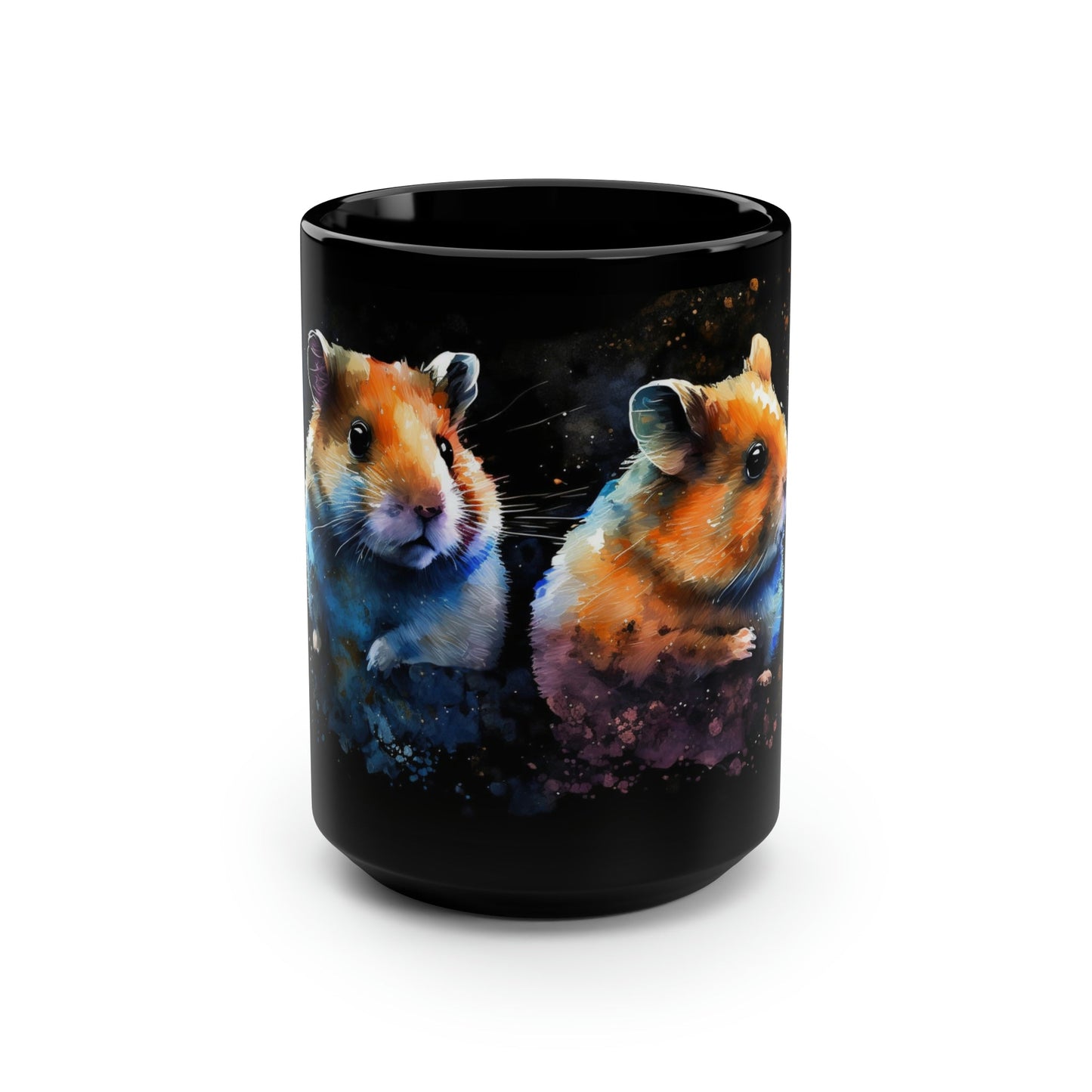 Watercolor Hamster Sisters 15 oz Coffee Mug Gift