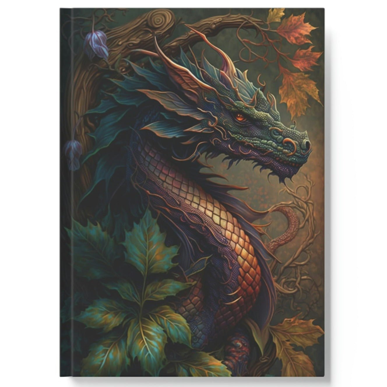 Western Green Tree Dragon Hard Backed Journal