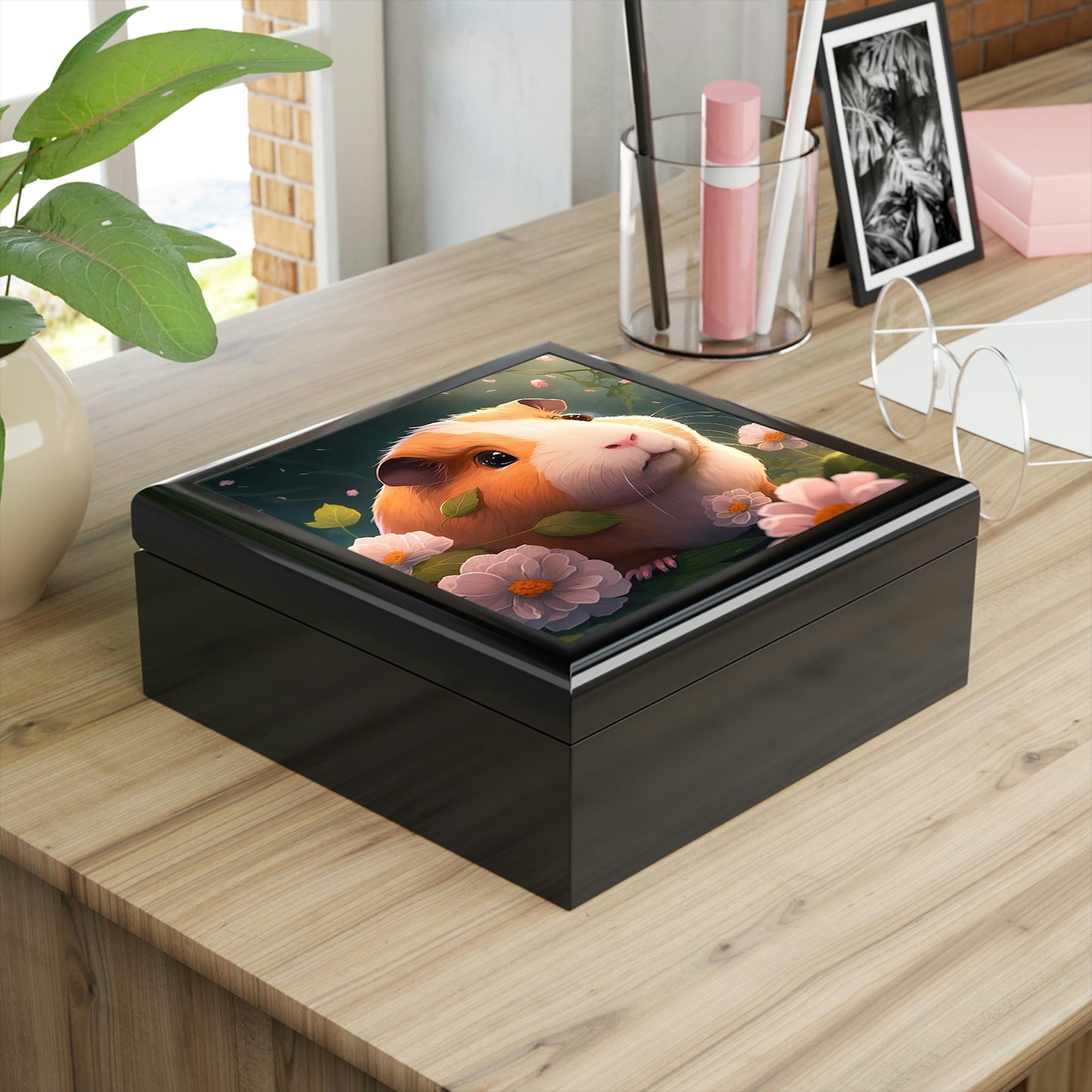 Whimsical Guinea Pig Jewelry Box