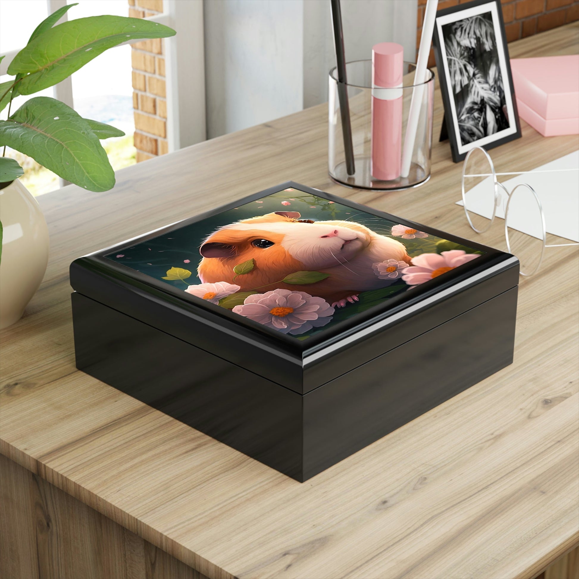 Whimsical Guinea Pig Jewelry Box