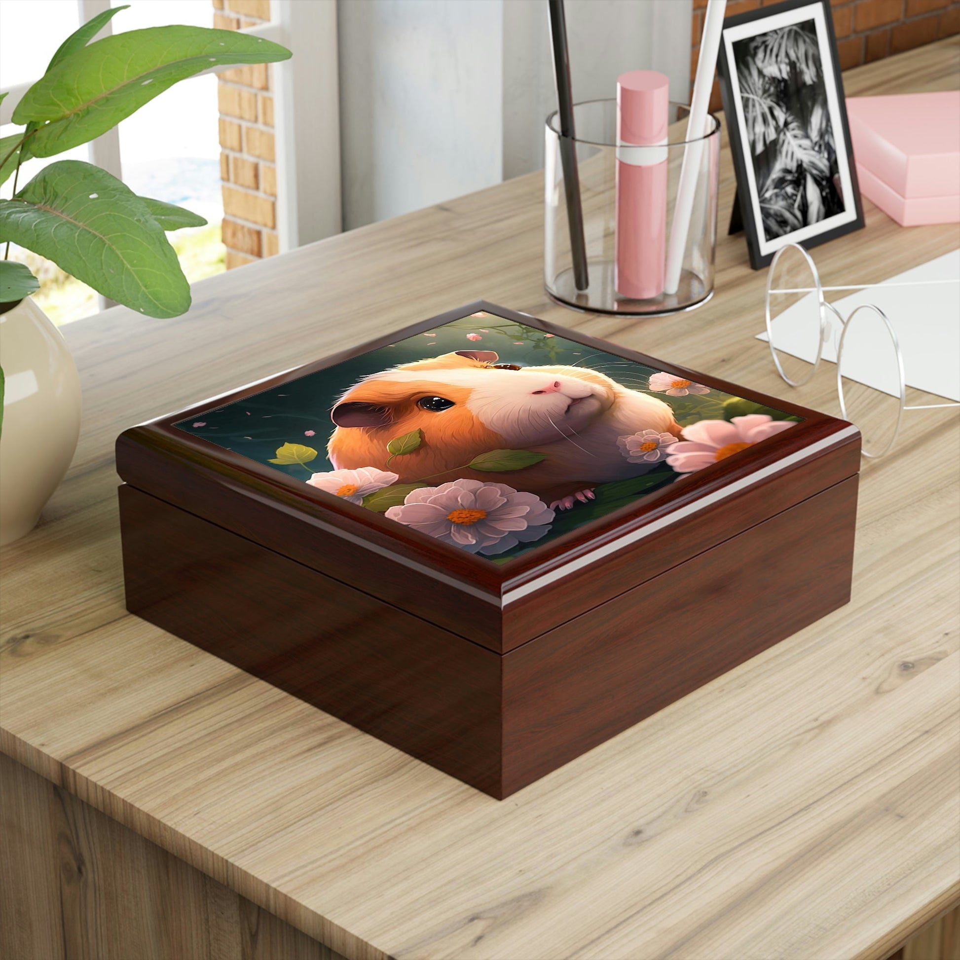 Whimsical Guinea Pig Jewelry Box