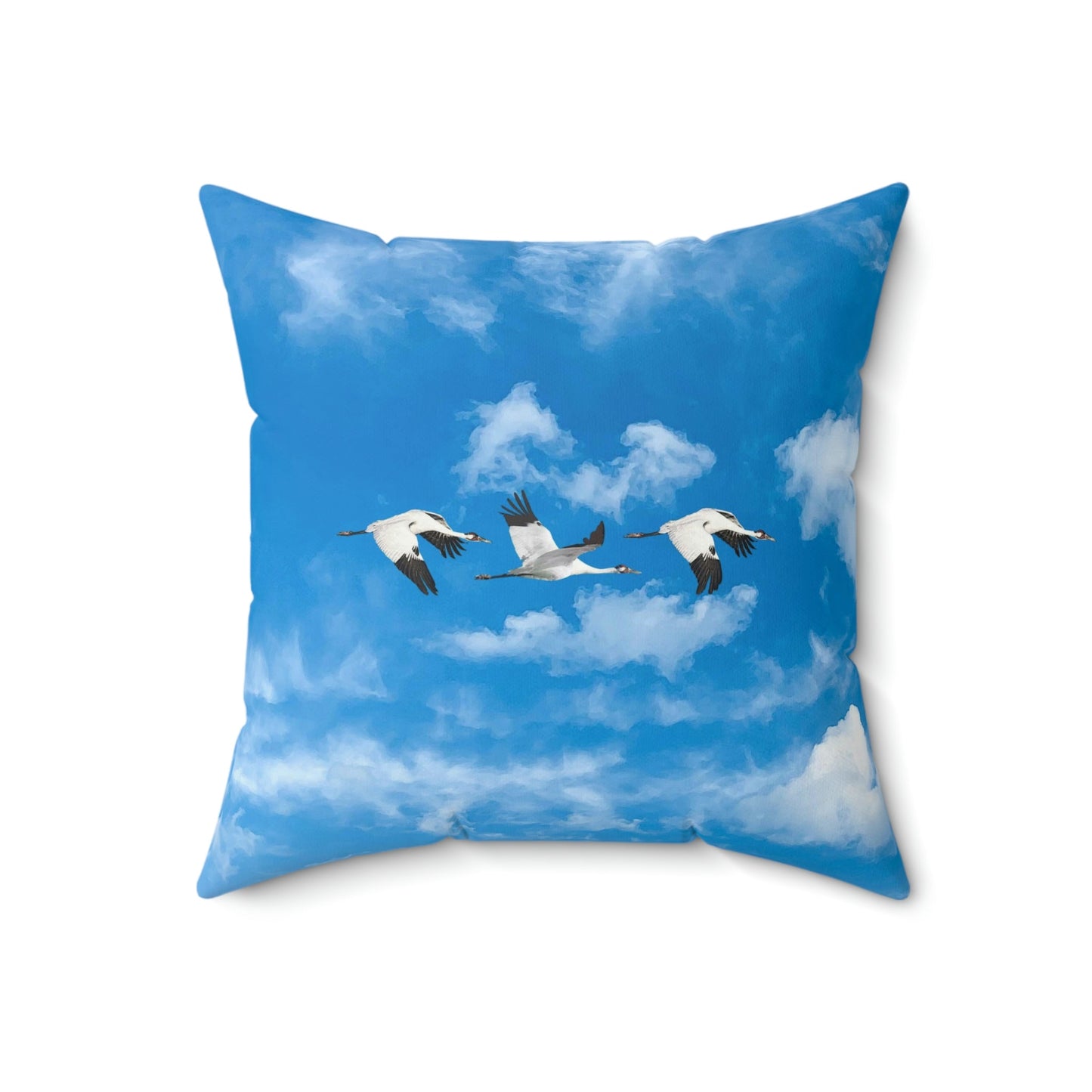 Whooping Crande Day Run Square Pillow