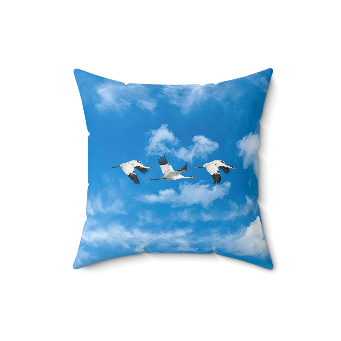 Whooping Crande Day Run Square Pillow