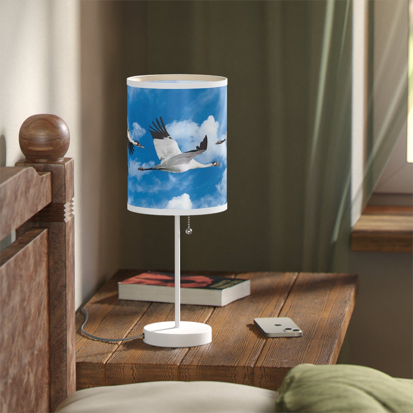 Whooping Crane Lamp on a Stand, US|CA plug