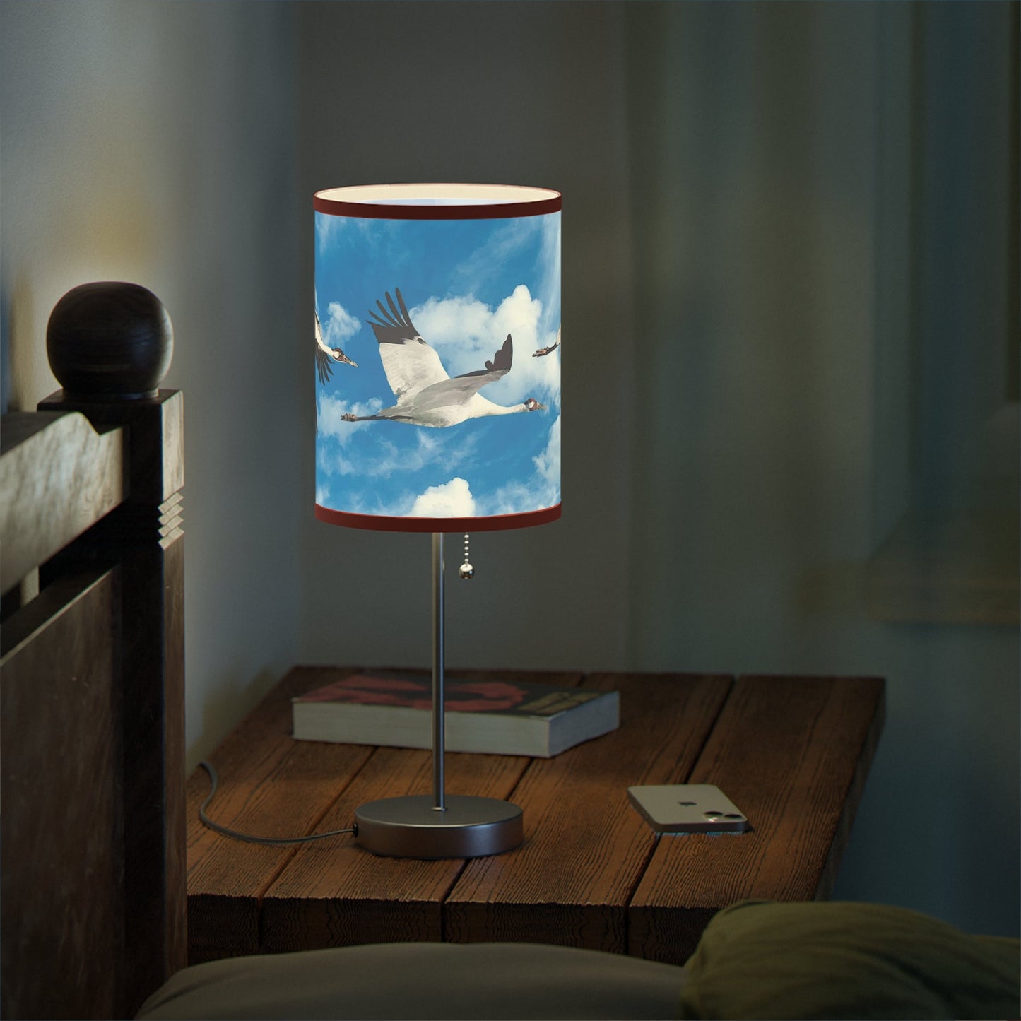 Whooping Crane Lamp on a Stand, US|CA plug