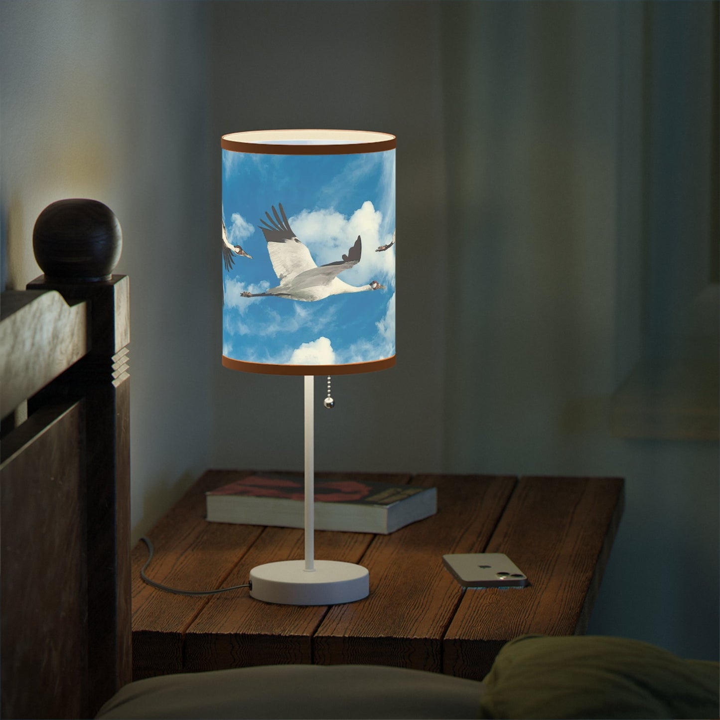 Whooping Crane Lamp on a Stand, US|CA plug