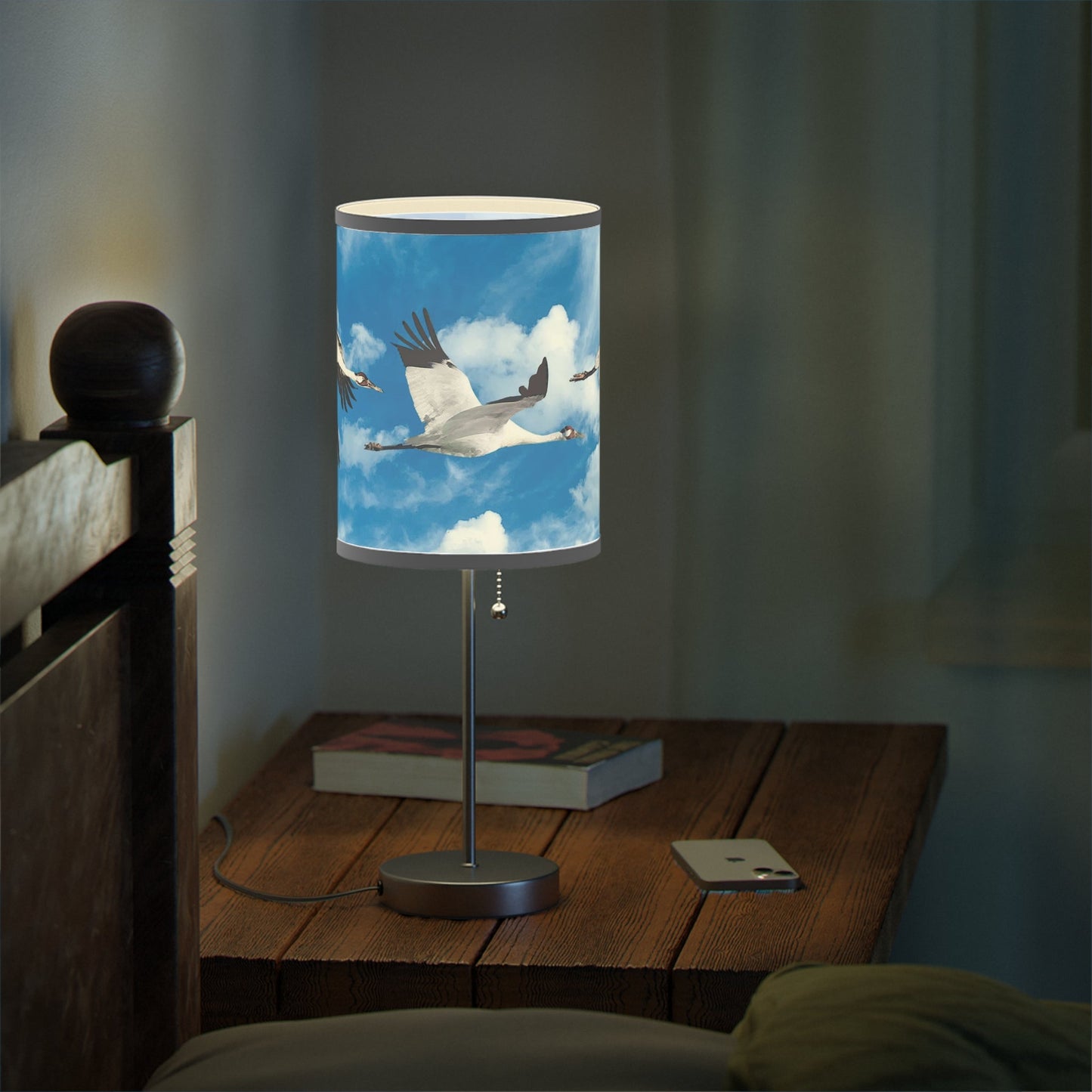 Whooping Crane Lamp on a Stand, US|CA plug