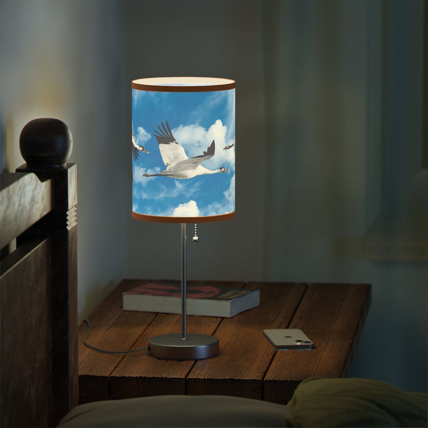 Whooping Crane Lamp on a Stand, US|CA plug