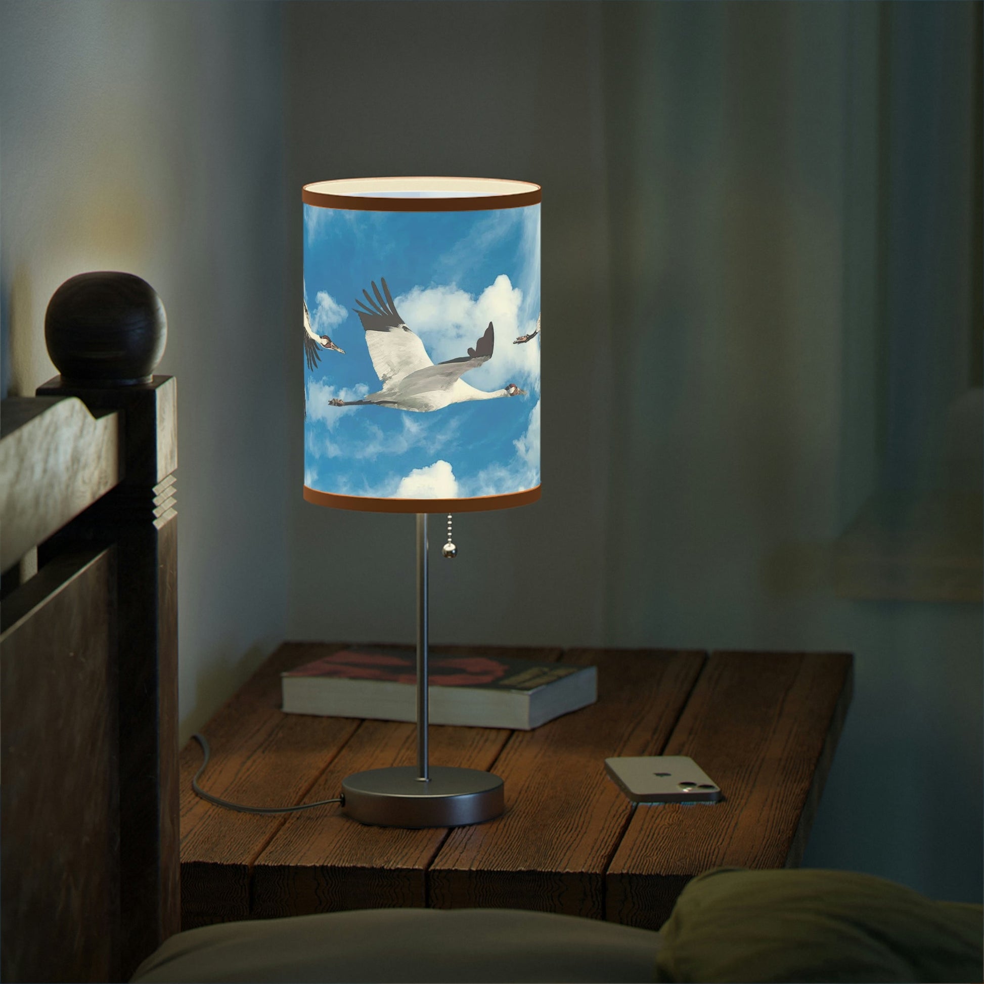 Whooping Crane Lamp on a Stand, US|CA plug