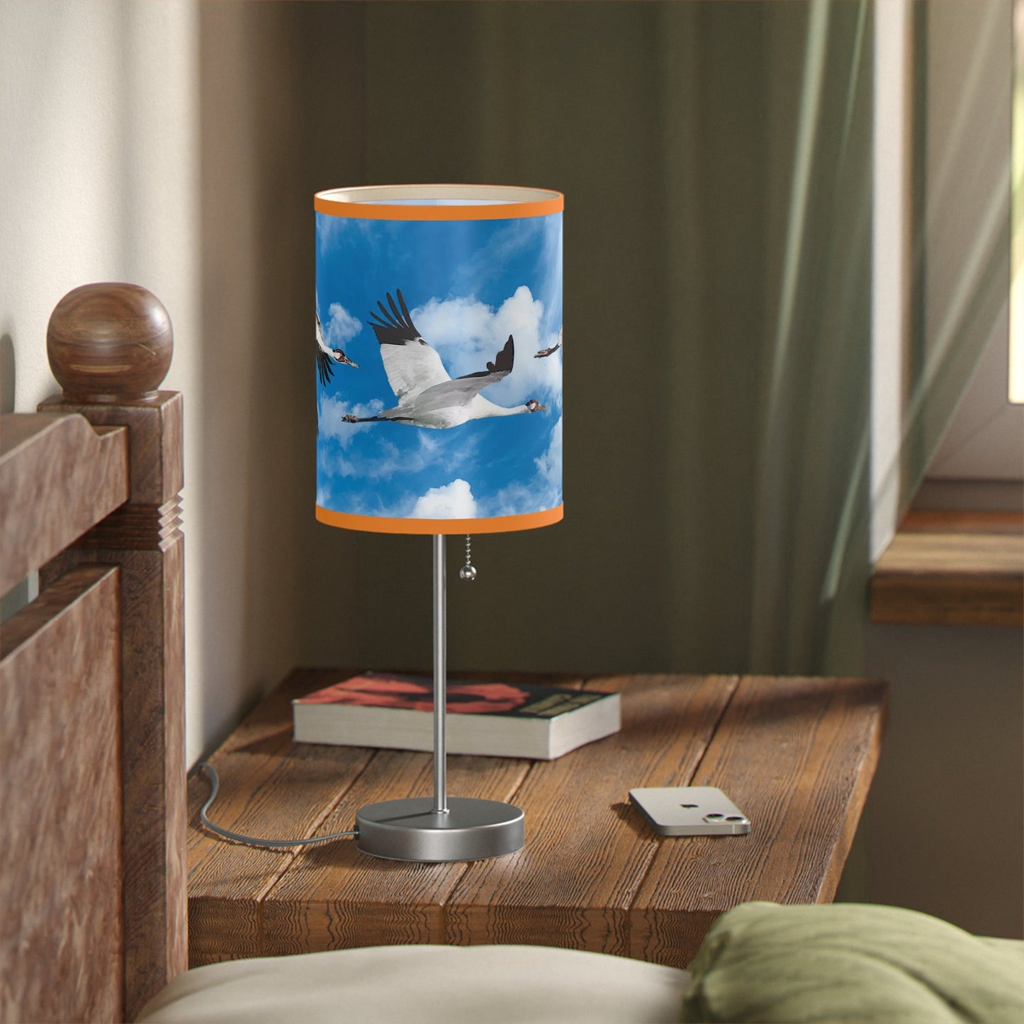 Whooping Crane Lamp on a Stand, US|CA plug