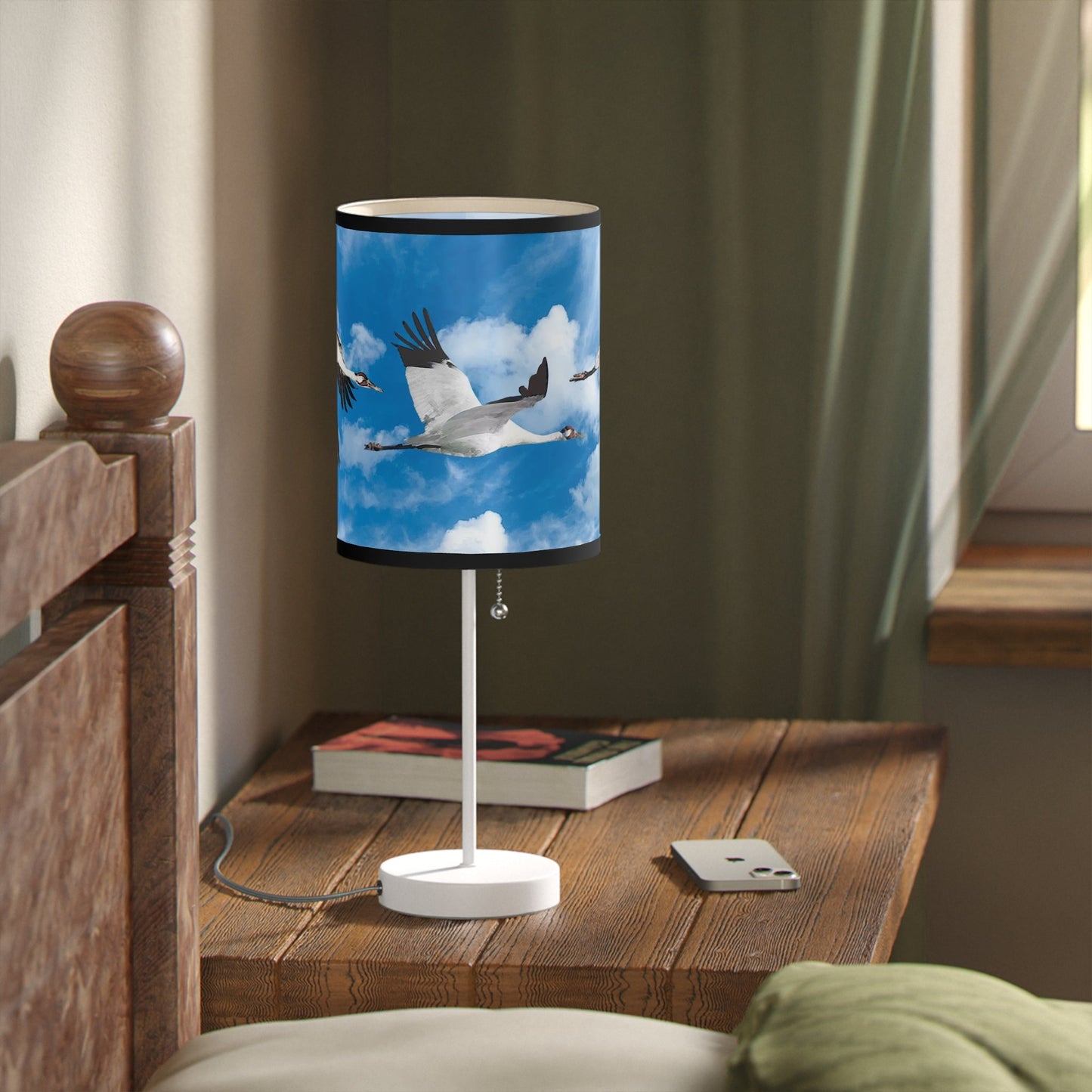 Whooping Crane Lamp on a Stand, US|CA plug