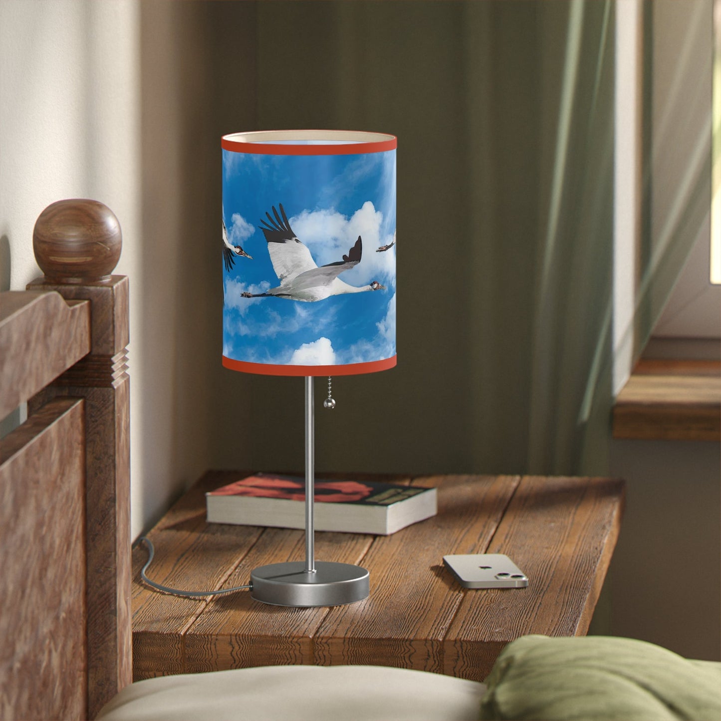 Whooping Crane Lamp on a Stand, US|CA plug