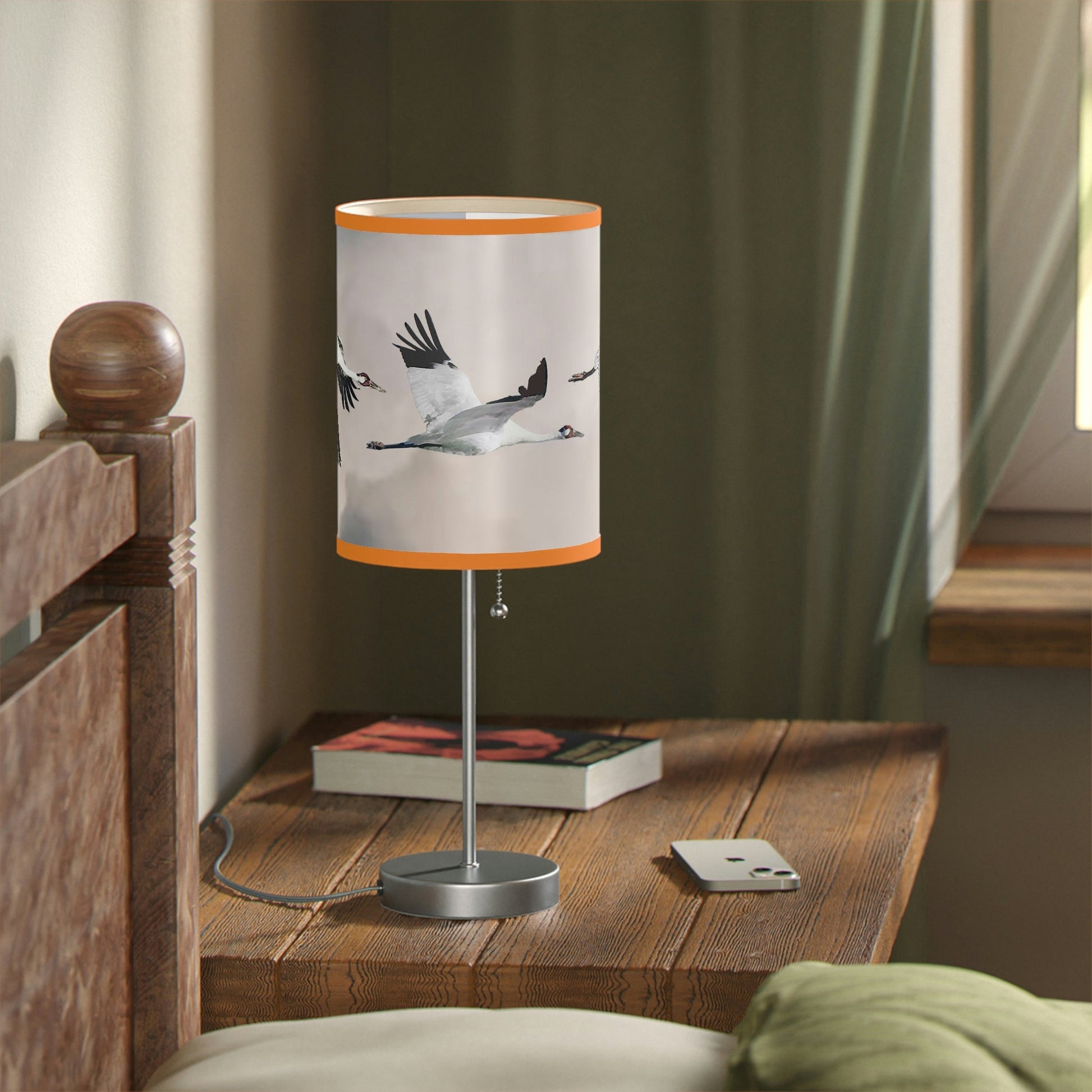 Whooping Crane Lamp on a Stand, US|CA plug II