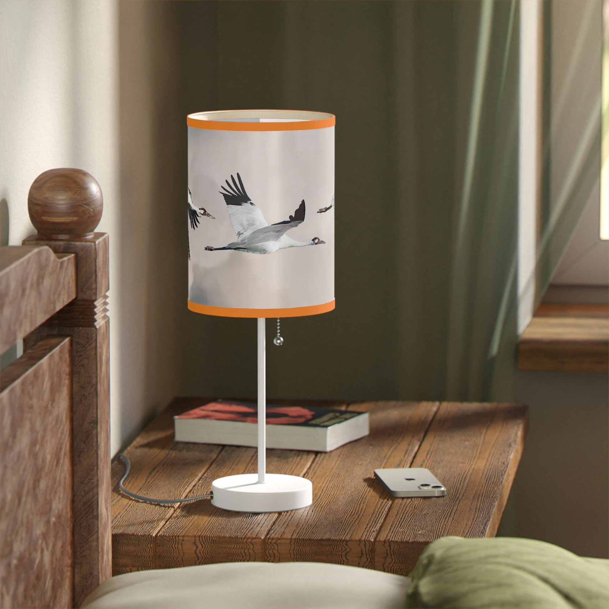 Whooping Crane Lamp on a Stand, US|CA plug II