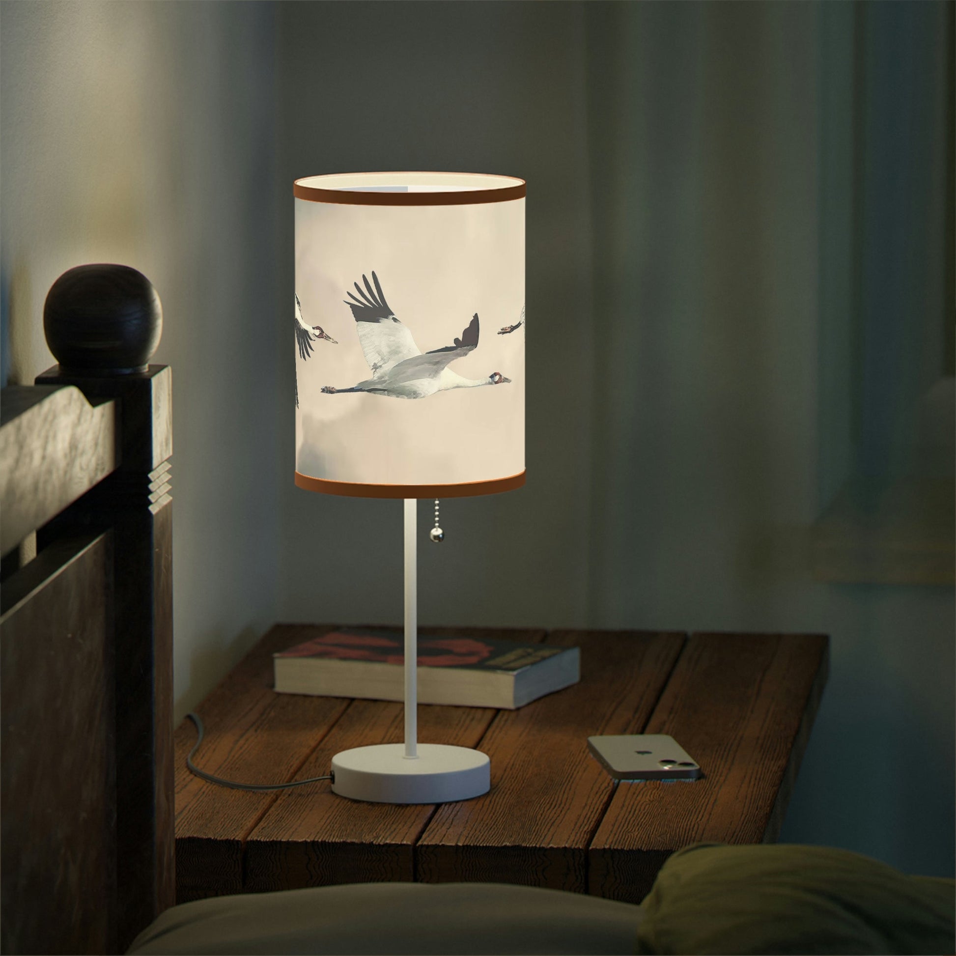 Whooping Crane Lamp on a Stand, US|CA plug II