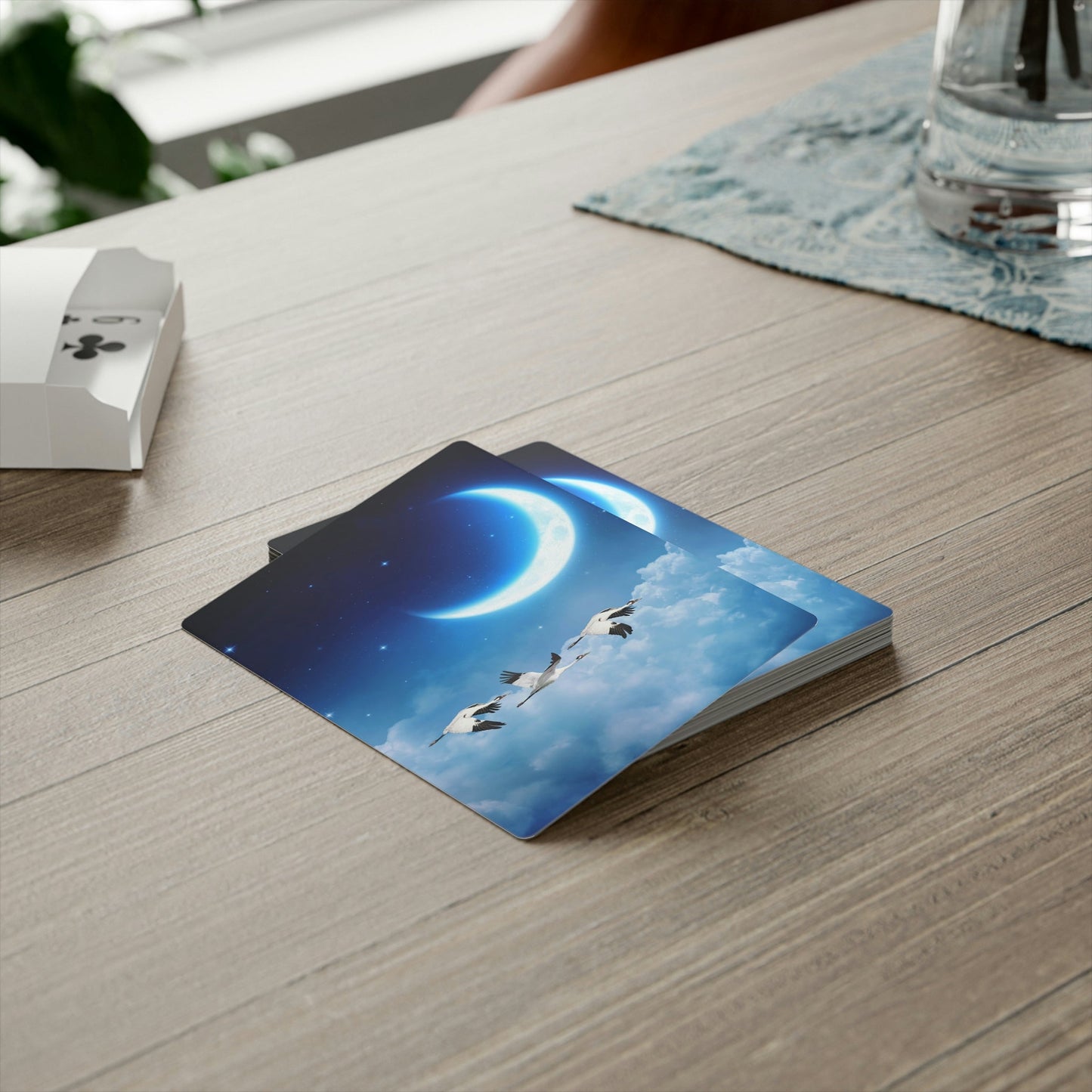 Whooping Crane Midnight Run Poker Playing Cards