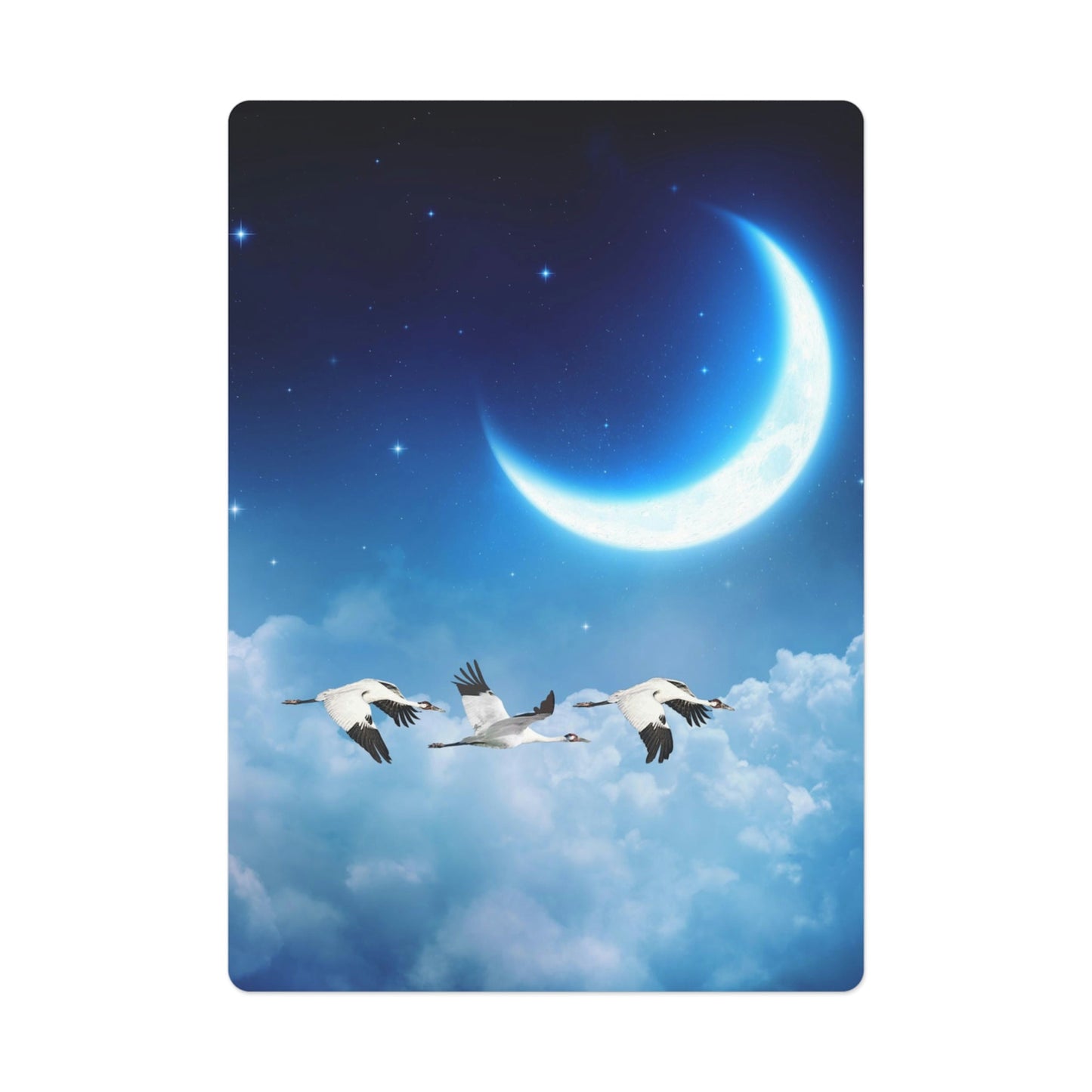 Whooping Crane Midnight Run Poker Playing Cards