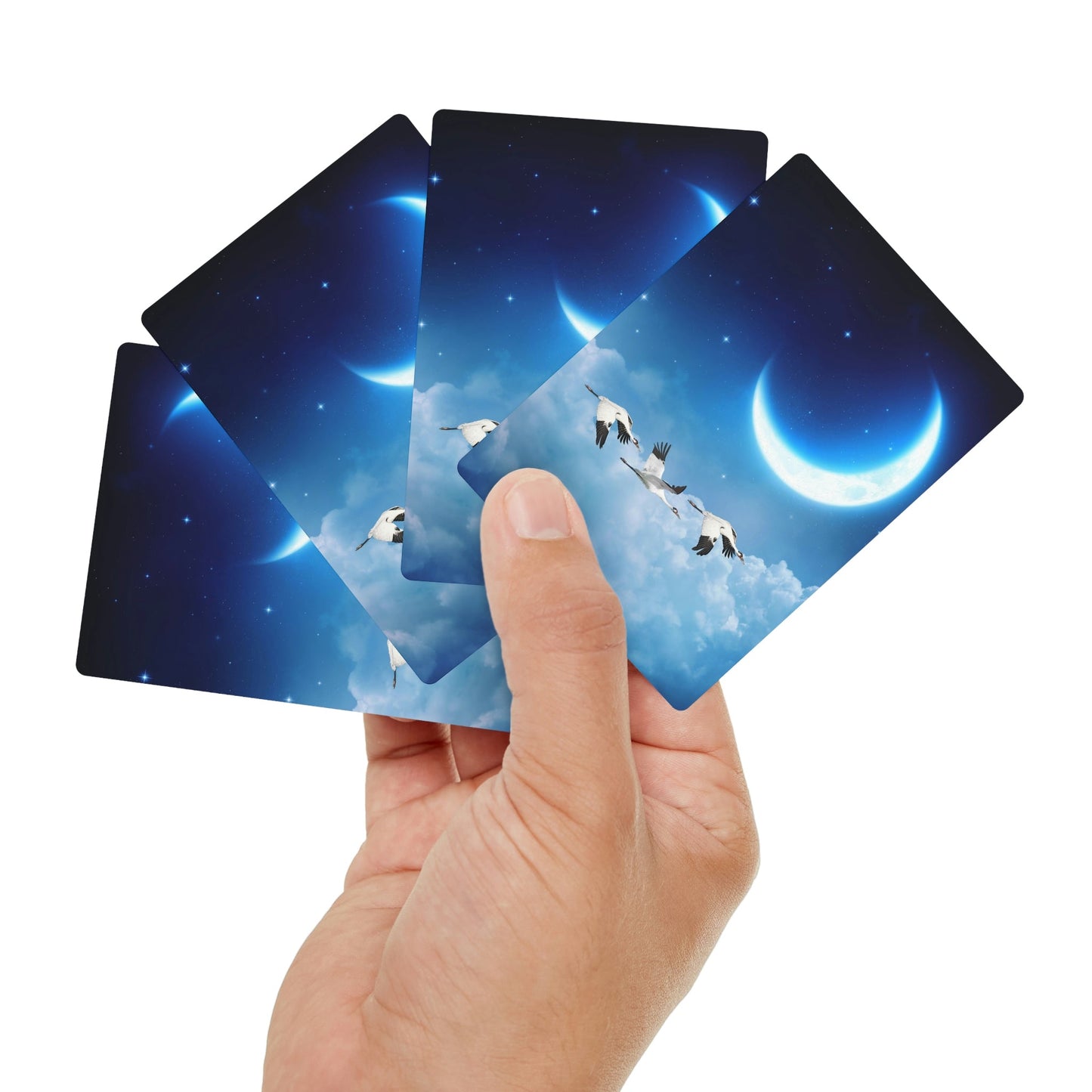 Whooping Crane Midnight Run Poker Playing Cards
