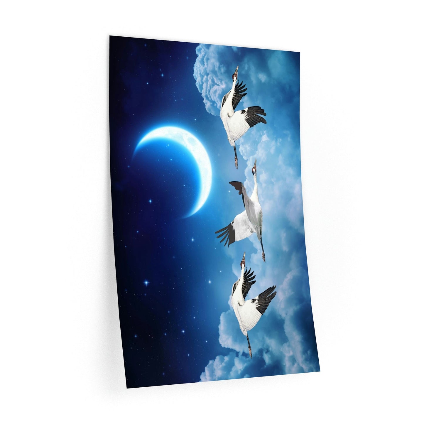 Whooping Crane Midnight Run Wall Decals