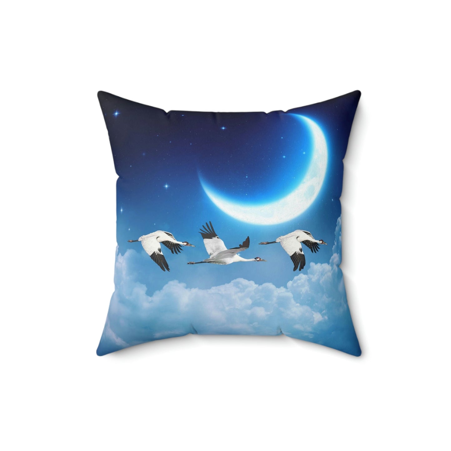 Whooping Crane Square Pillow