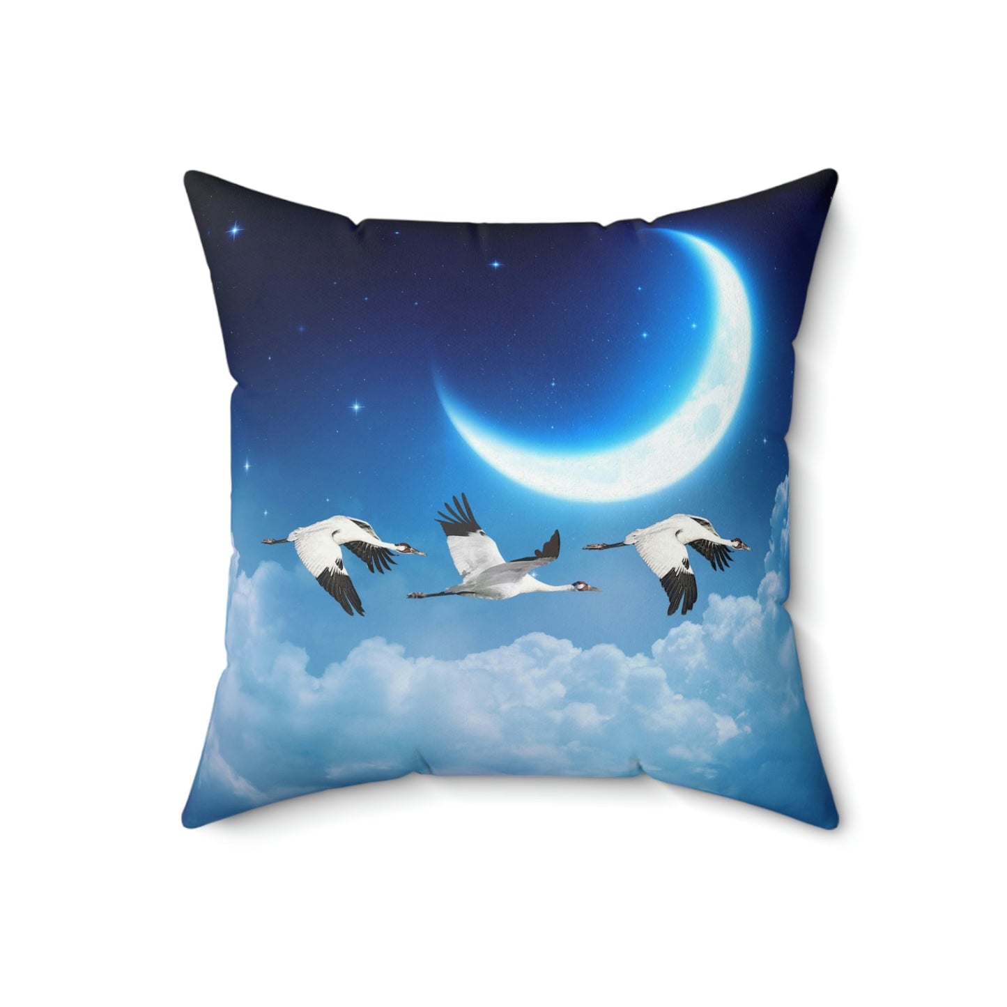Whooping Crane Square Pillow