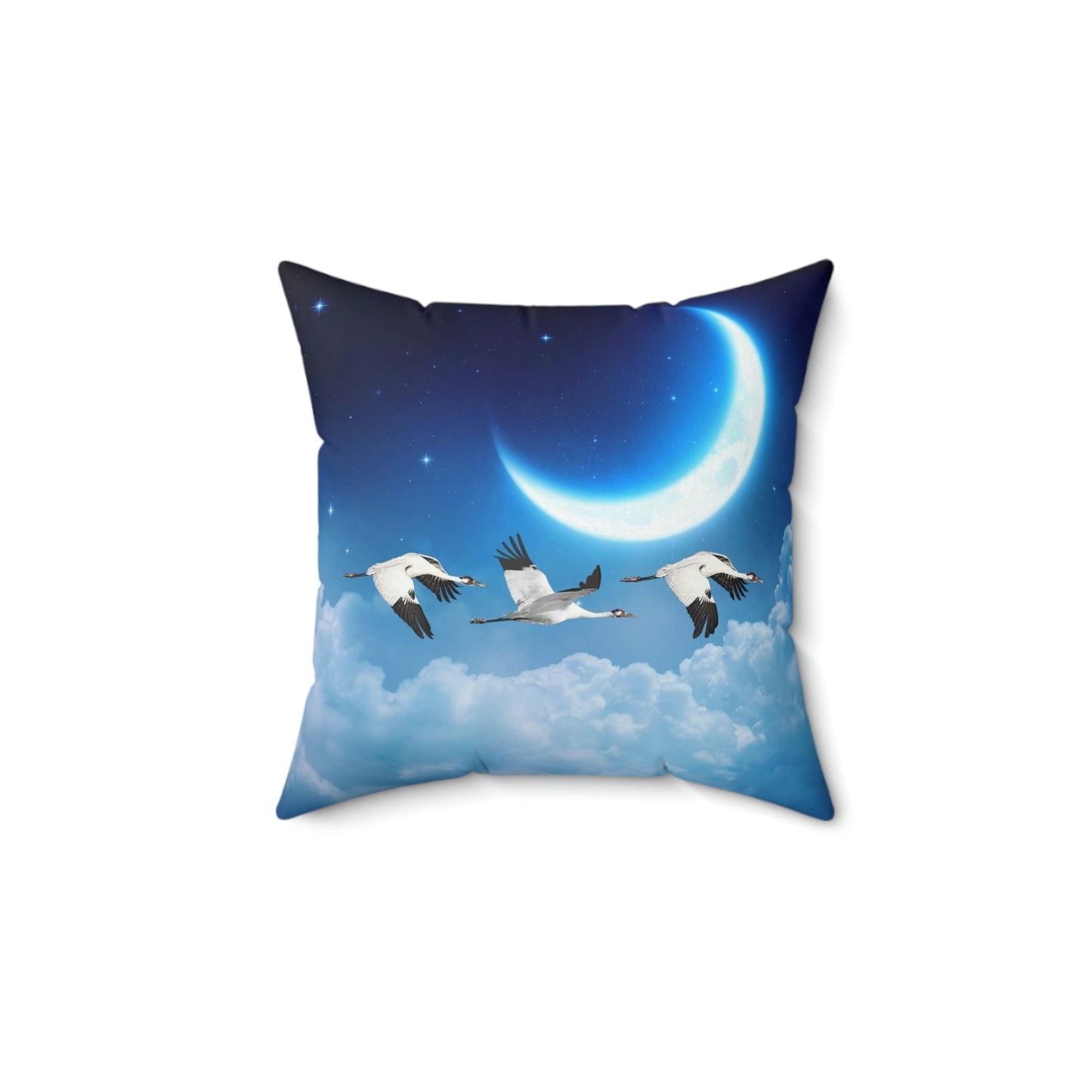 Whooping Crane Square Pillow