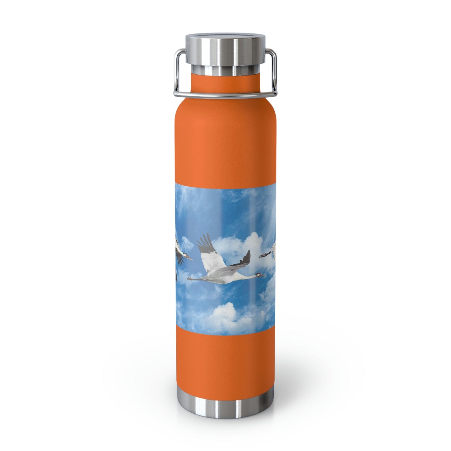 Whooping Cranes in Flight | Copper Vacuum Insulated Bottle, 22oz