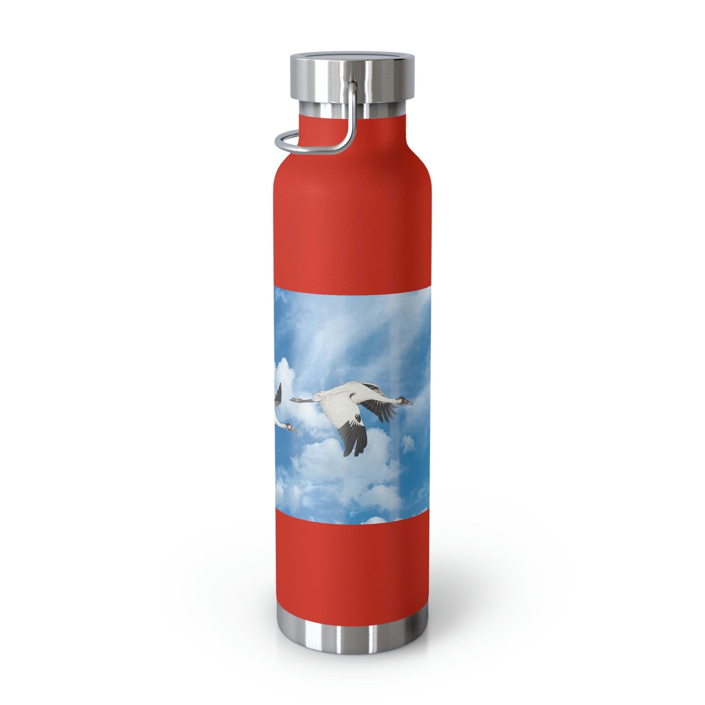 Whooping Cranes in Flight | Copper Vacuum Insulated Bottle, 22oz