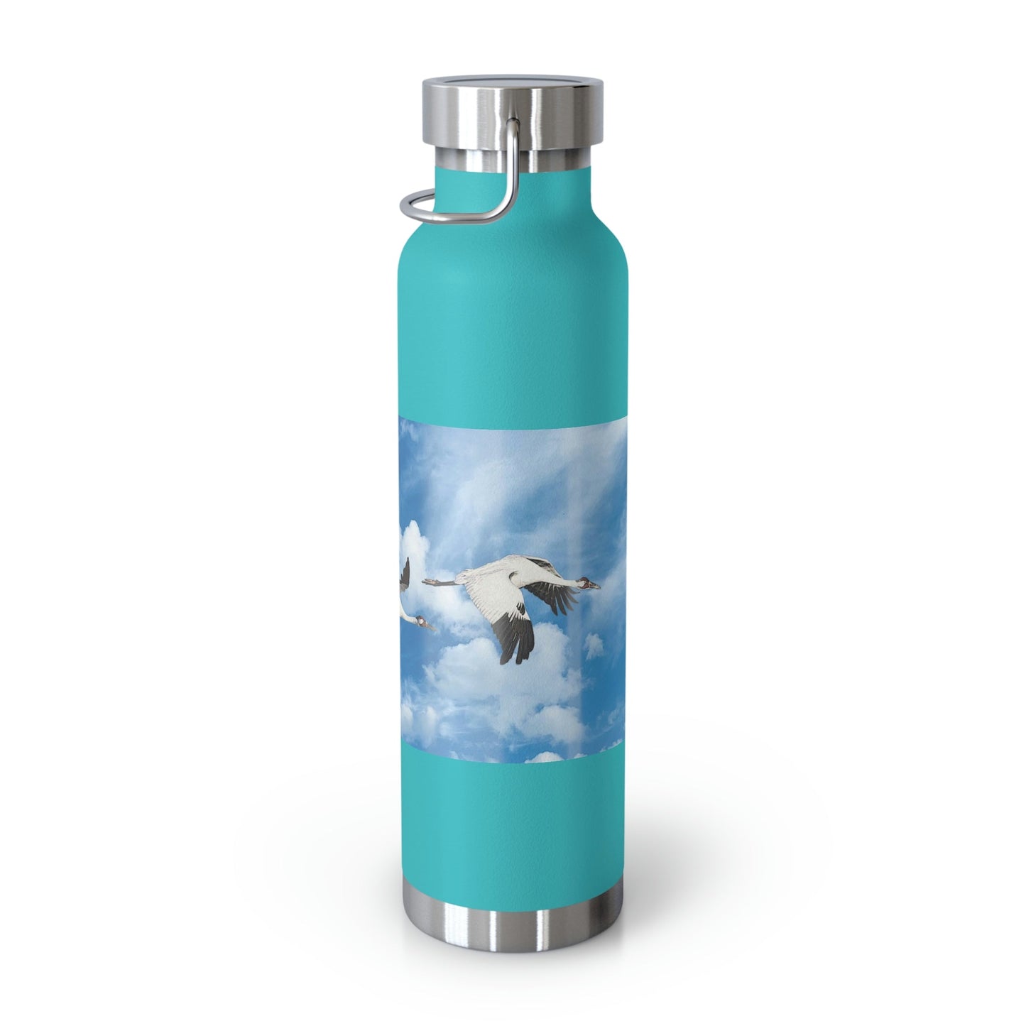 Whooping Cranes in Flight | Copper Vacuum Insulated Bottle, 22oz