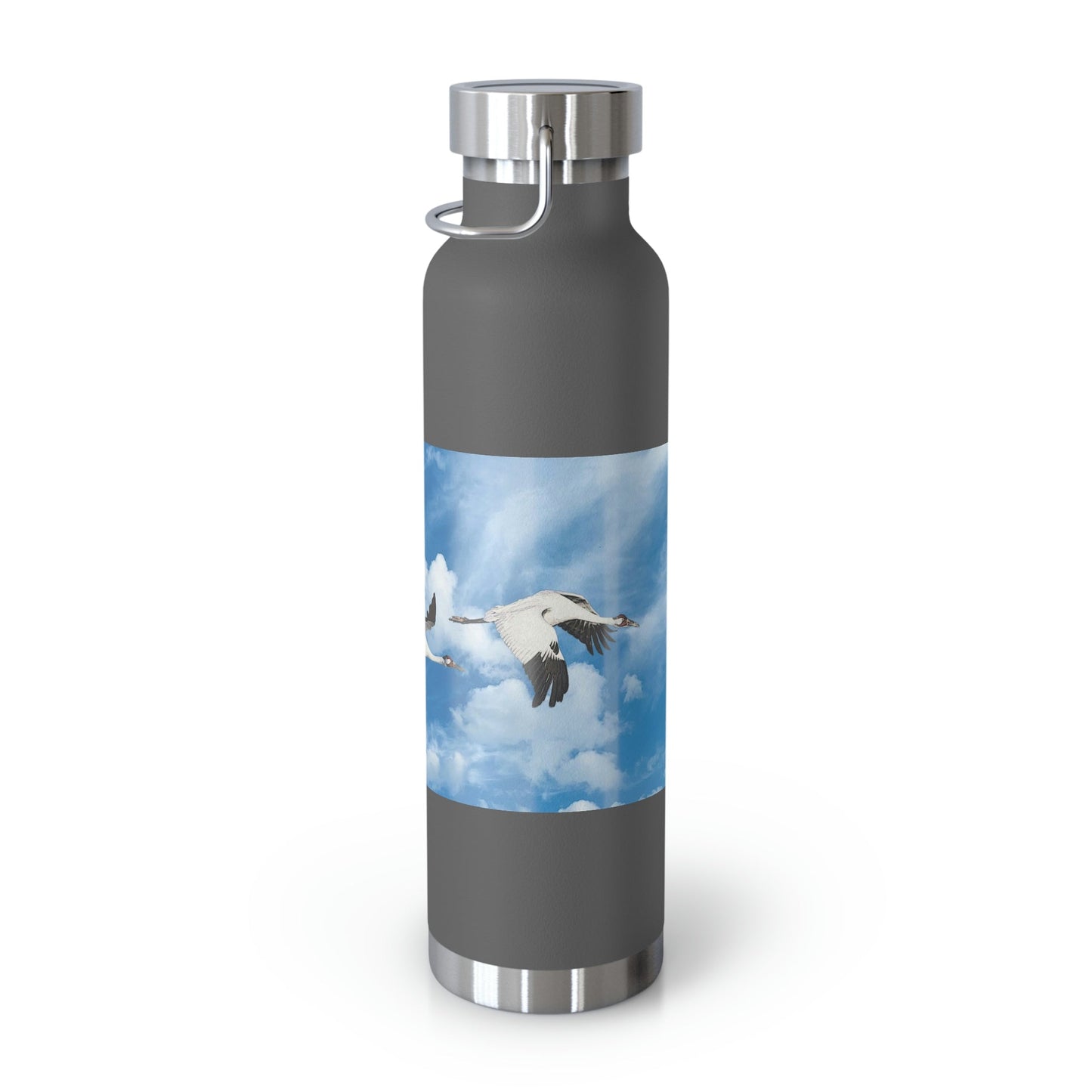 Whooping Cranes in Flight | Copper Vacuum Insulated Bottle, 22oz